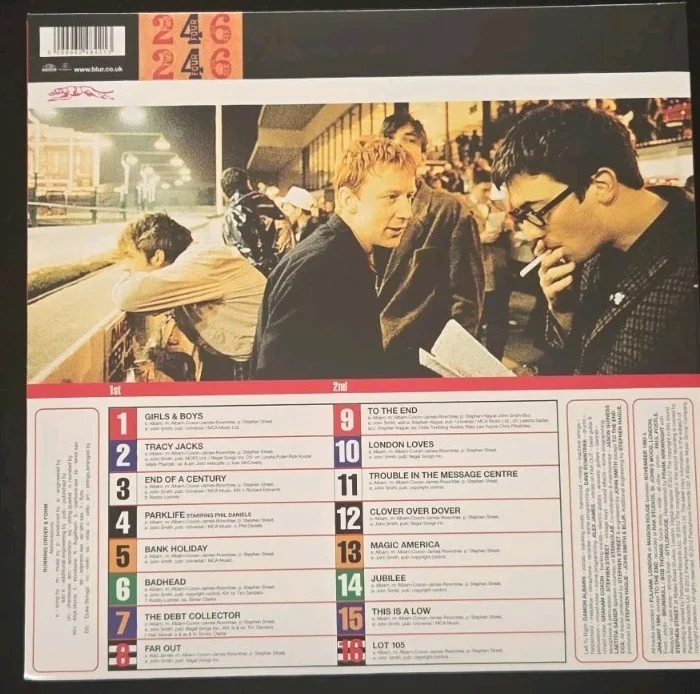 Damon Albarn Signed Parklife Vinyl Blur, image 4