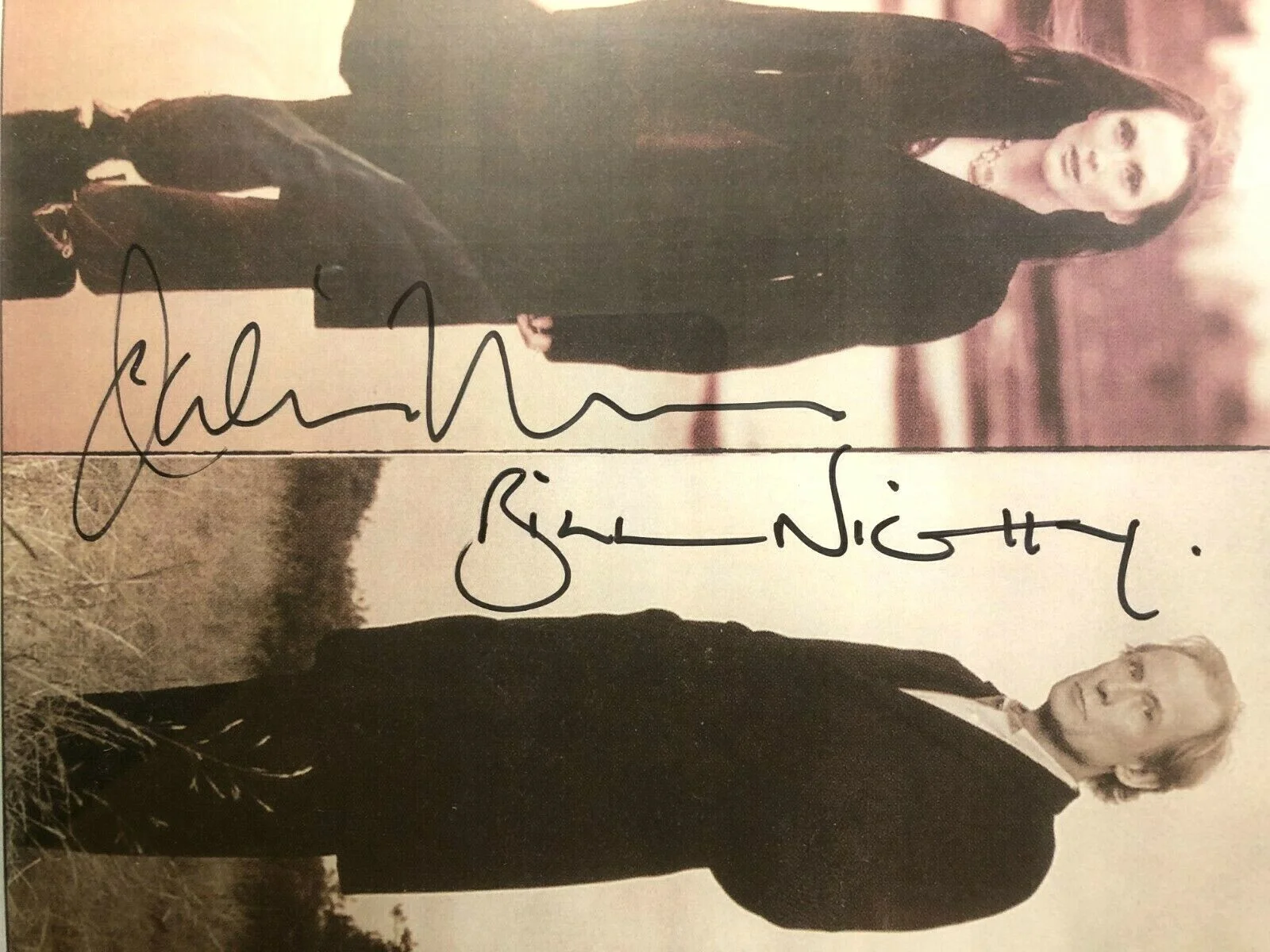 BILL NIGHY, JULIANNE MOORE — BROADWAY BILL NIGHY + JULIANNE MOORE "VERTICLE HOUR" PLAYBILL Autographed Framed, изображение 5
