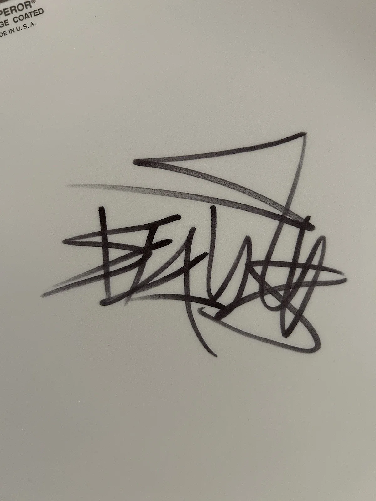 Travis Barker Signed 12 Inch Drumhead with Proof Pic Blink 182 Autograph, image 3