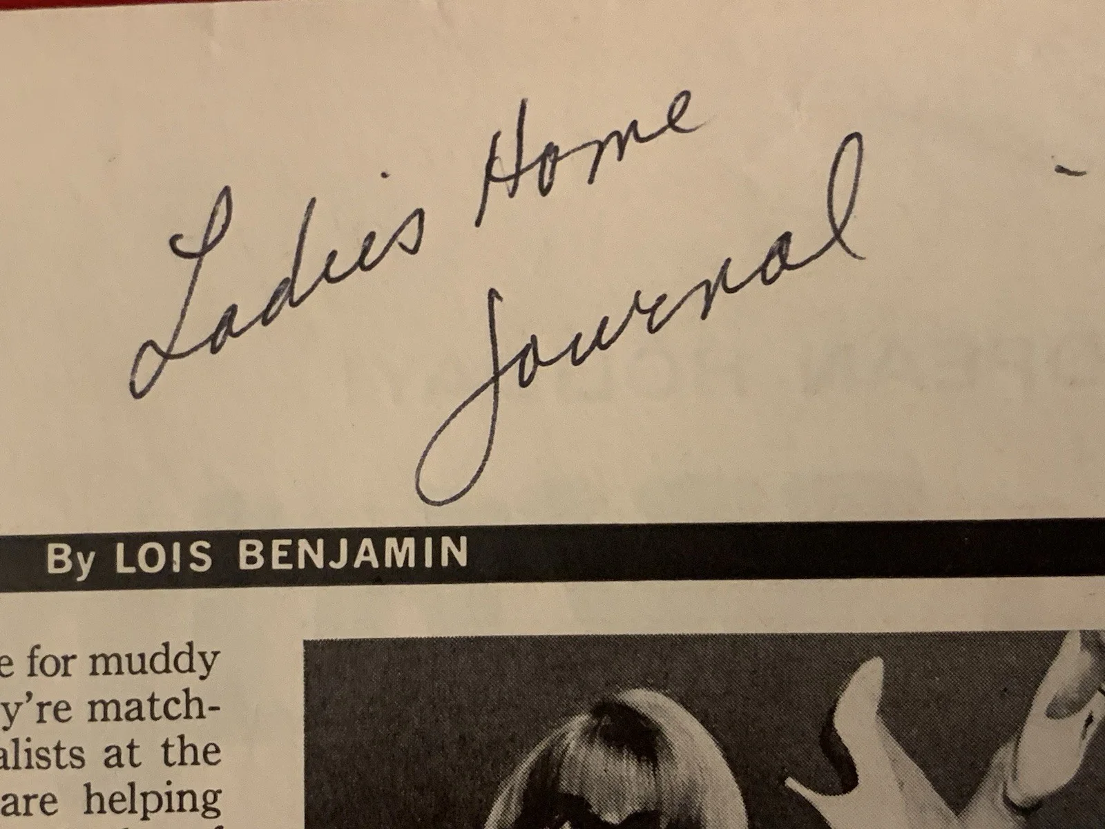 Vincent Price — Vincent Price Estate Ladies Home Journal Magazine Page With Vincent’s Notes! 15g, изображение 3