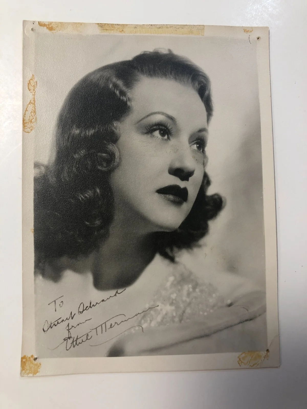 Ethel Merman — ACTRESS ETHEL MERMAN - AUTOGRAPHED INSCRIBED 5 x 7 B&W PHOTO, image 2