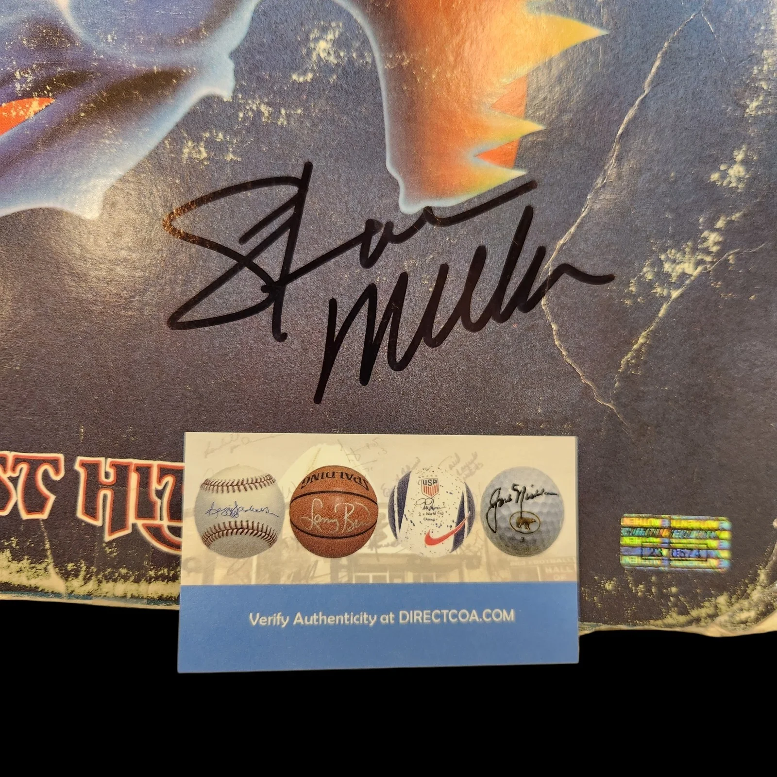 SIGNED! Steve Miller Band Autographed Album Record Vinyl Greatests Hits w! COA, изображение 2