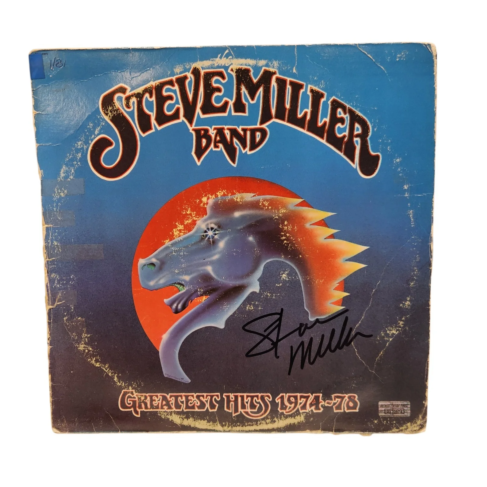 SIGNED! Steve Miller Band Autographed Album Record Vinyl Greatests Hits w! COA, изображение 4