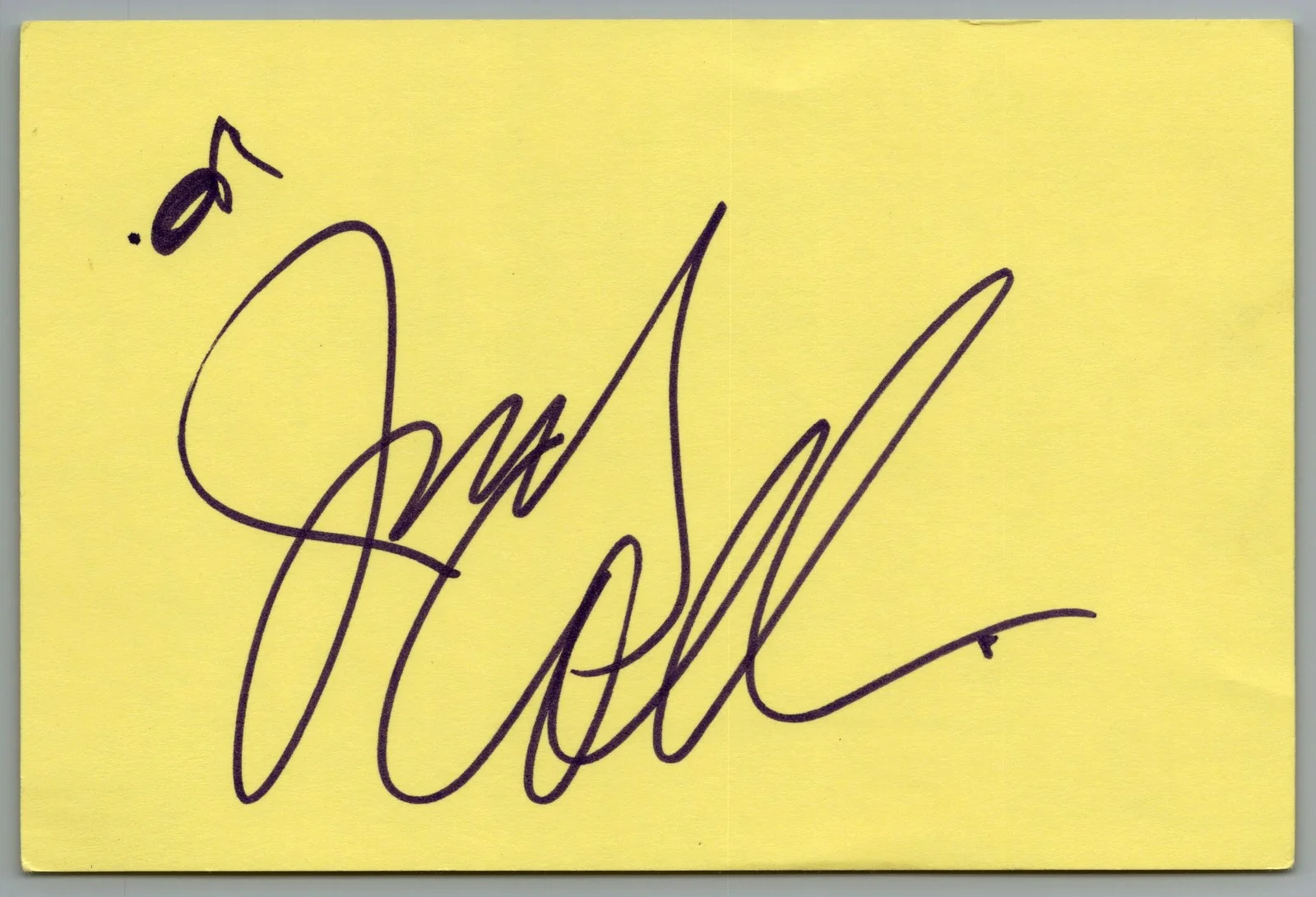 Judy Collins — Judy Collins Signed 4x6 Index Card Singer Songwriter Autographed