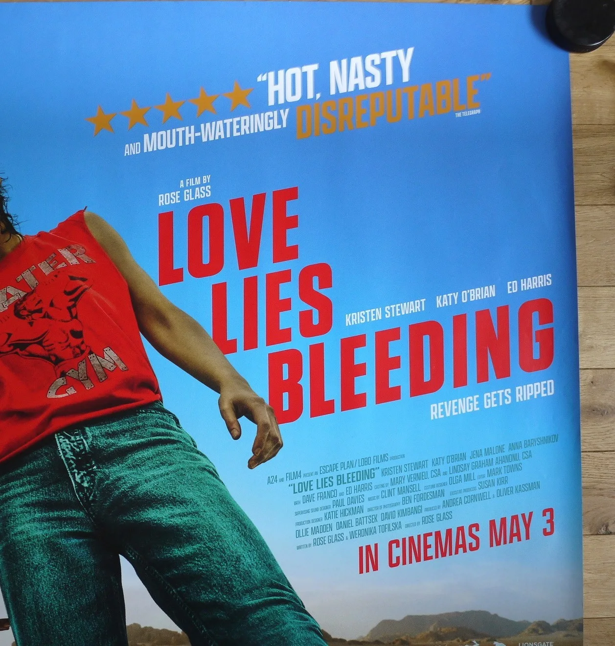 Love Lies Bleeding - Original Rolled UK Double Sided Quad Poster, image 2