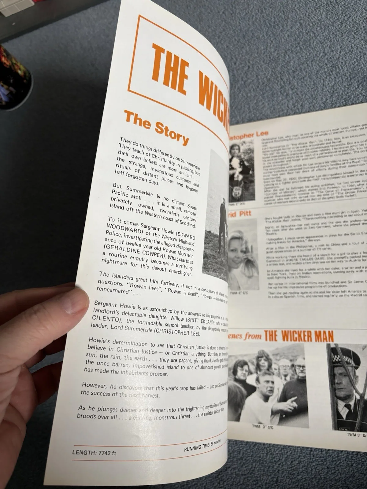 The Wicker Man British Press Campaign Book 1973 Very Good Condition, image 4
