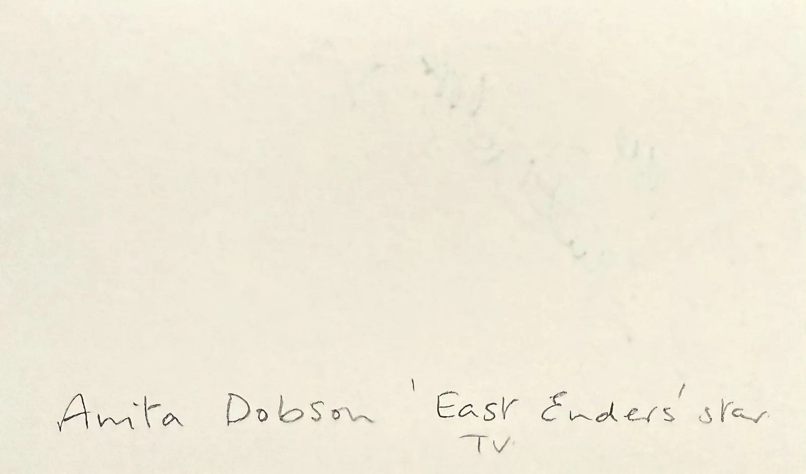 Anita Dobson — ANITA DOBSON Signed Autographed 3"x 5" INDEX CARD Curfew EastEnders DOCTOR WHO, изображение 2
