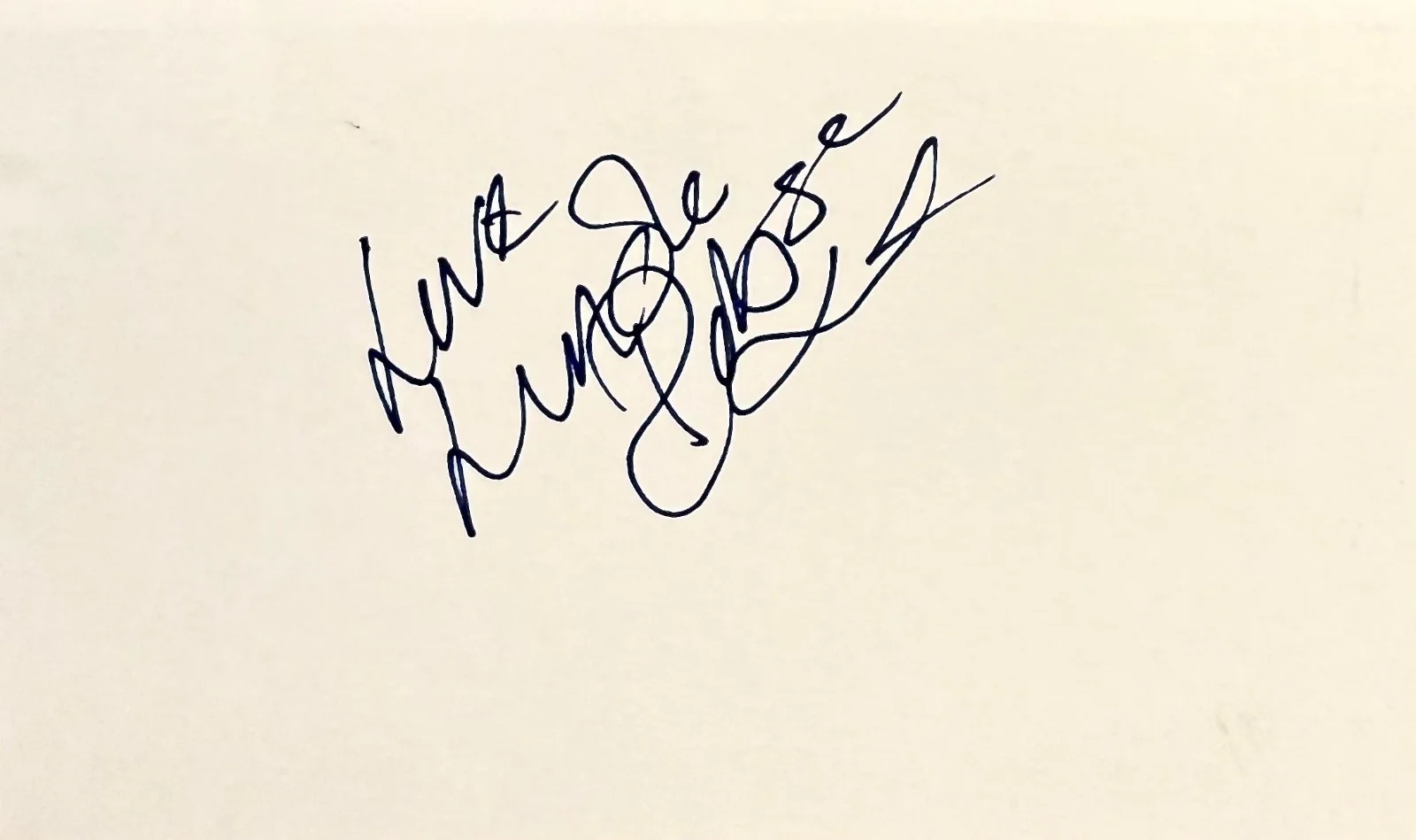 Linda Robson — LINDA ROBSON Signed Autograph 3"x 5" INDEX CARD Birds of a Feather Loose Women, изображение 3