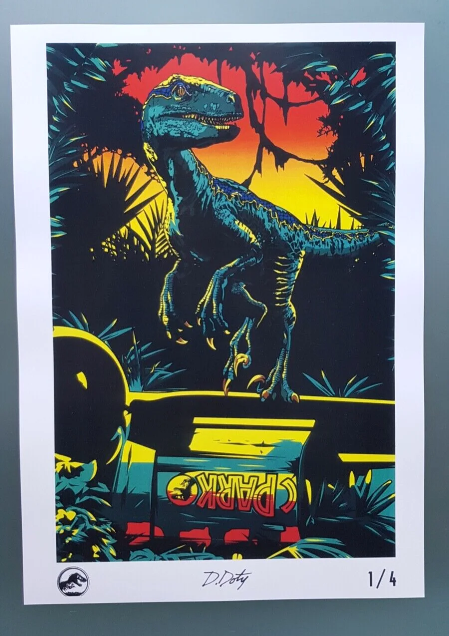 Jurassic World Fallen Kingdom (2018) Official ODEON Posters x4 full set, изображение 2