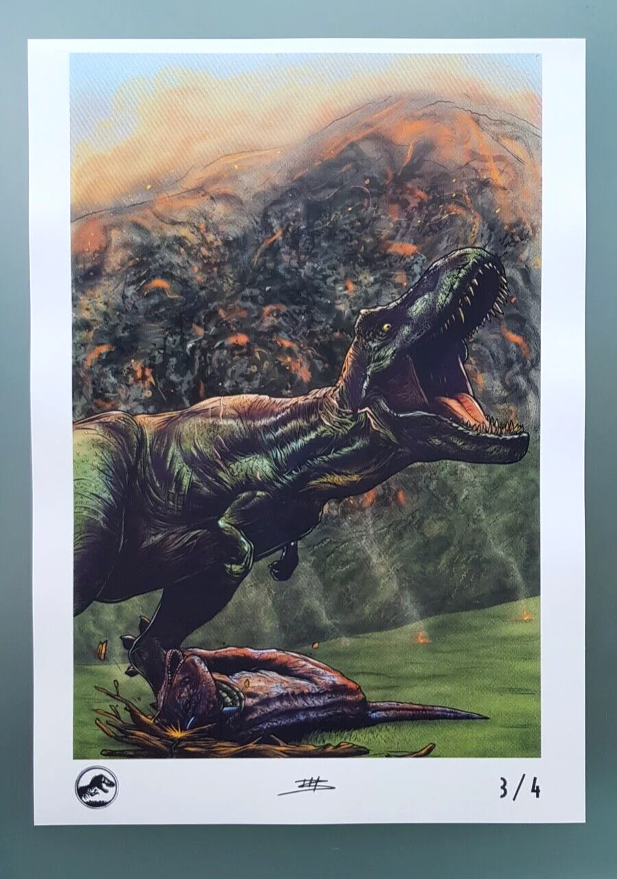 Jurassic World Fallen Kingdom (2018) Official ODEON Posters x4 full set, изображение 4