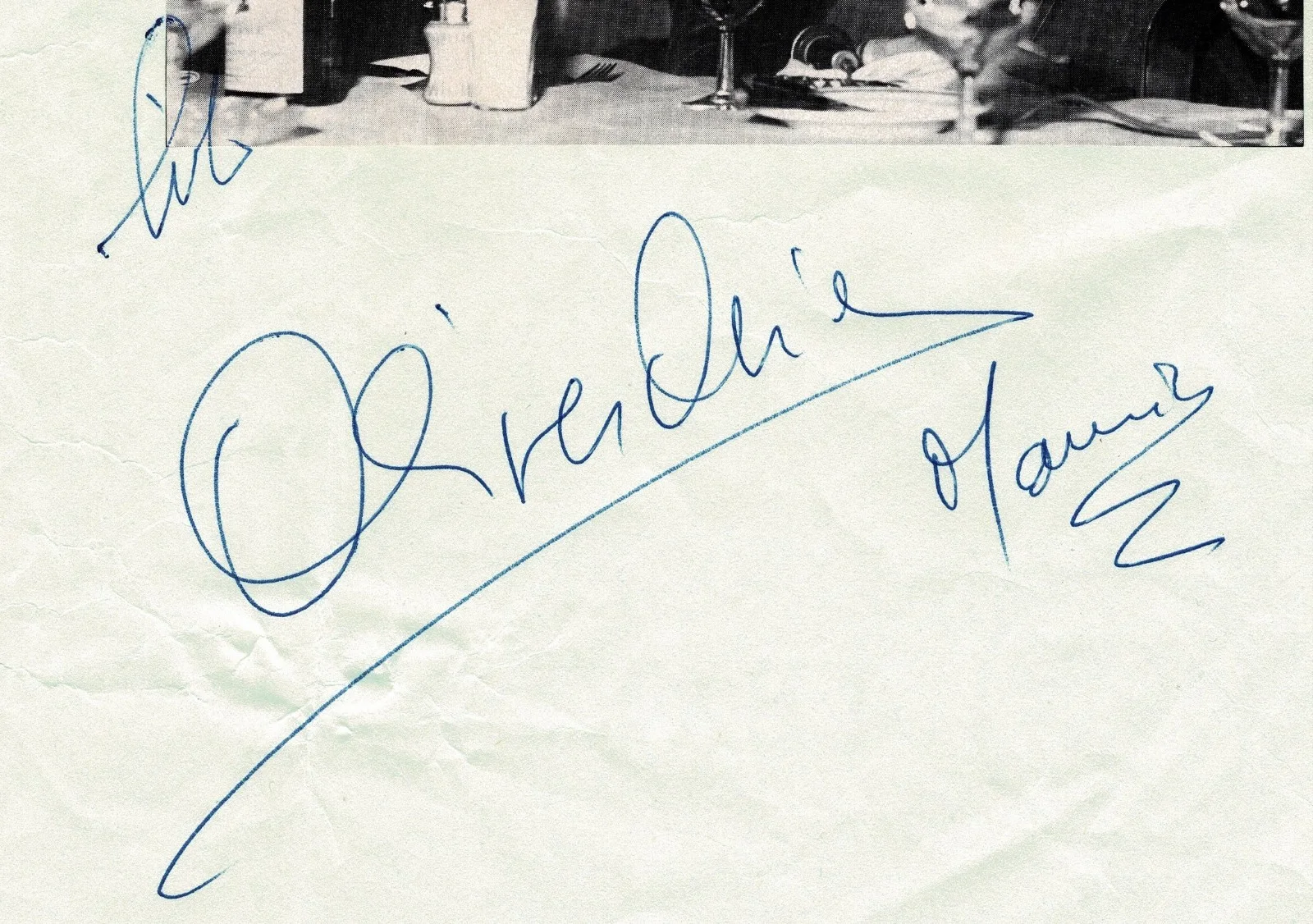 Autograph Oliver Onions Signed A4 Sheet Guido & Maurizio De Angelis 1981 CoA, image 2