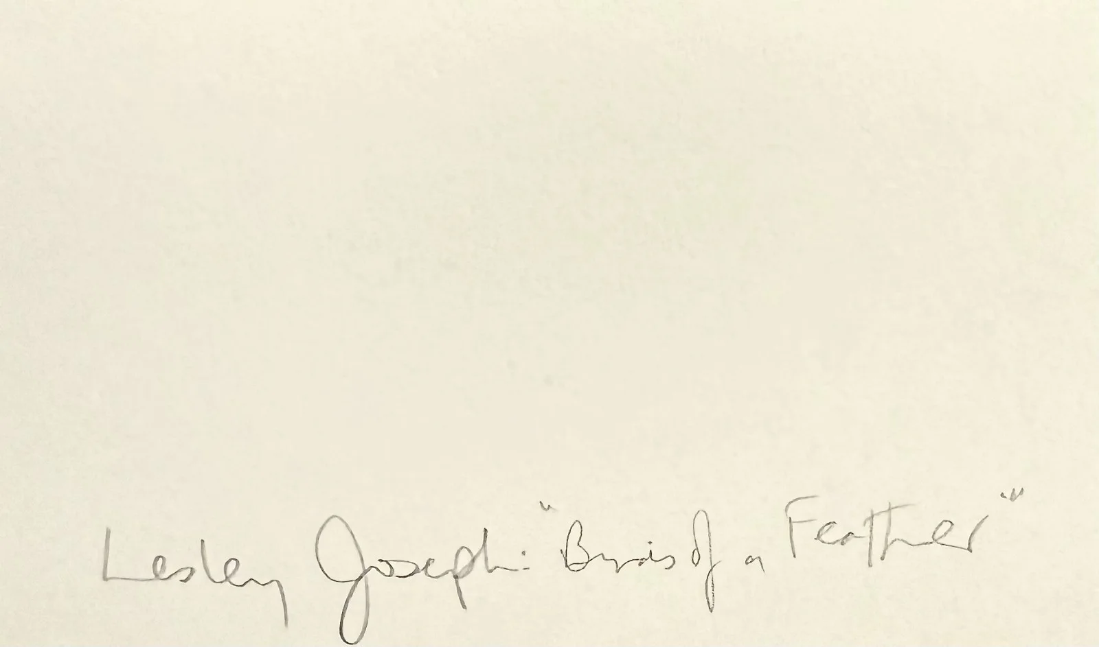 Lesley Joseph — LESLEY JOSEPH Signed Autograph 3"x 5" INDEX CARD Birds of a Feather Night & Day, изображение 2
