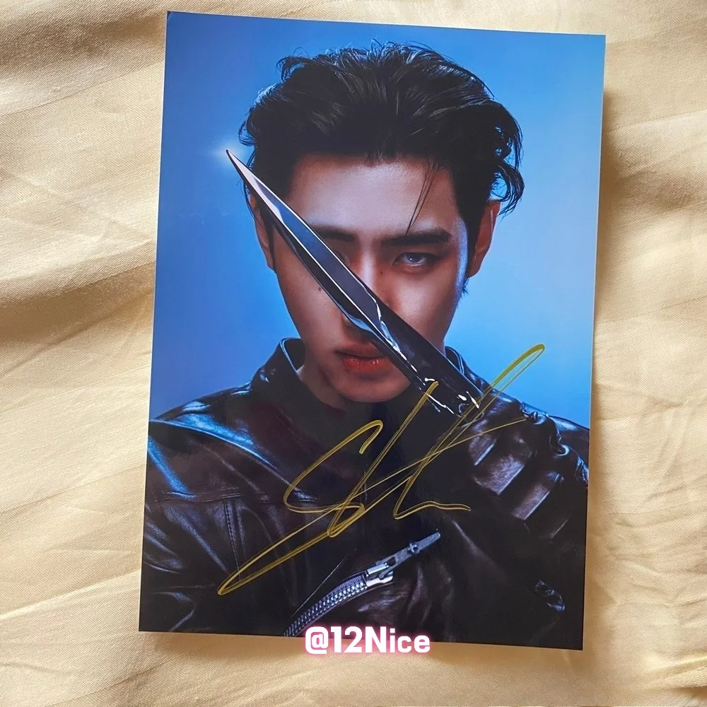 ENHYPEN Sunghoon Autographed Photo THE SIN VANISH Still Knife K-POP 4*6 2026 #Ni, изображение 3