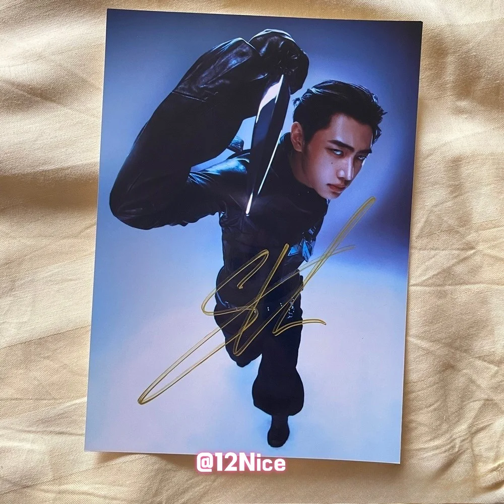 ENHYPEN Sunghoon Autographed Photo THE SIN VANISH Still Knife K-POP 4*6 2026 #Ni, изображение 4