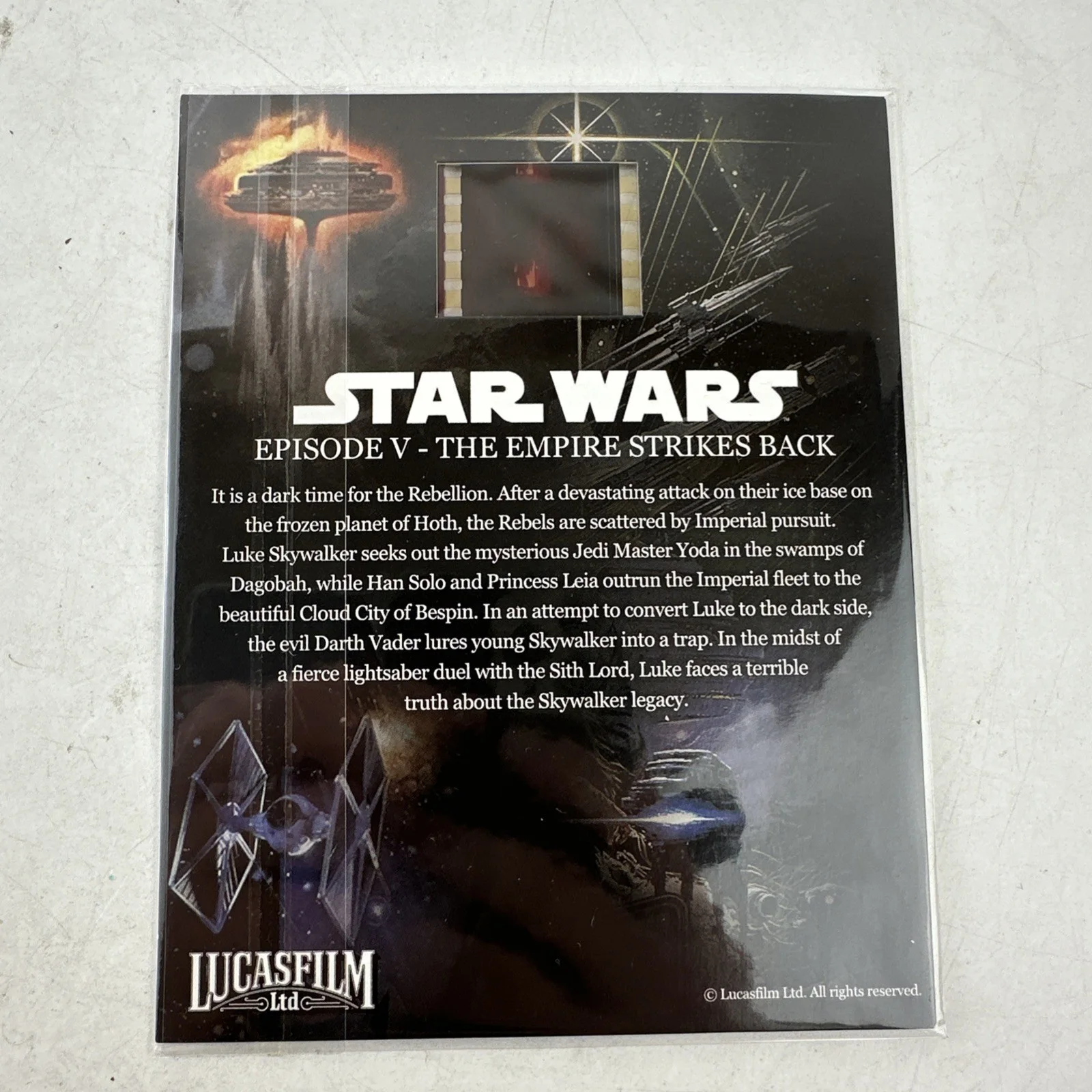 Star Wars Episode V Empire Strikes Back Film Cell, изображение 2