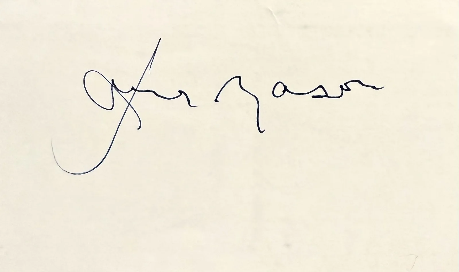 James Mason — JAMES MASON Signed Autograph 3x5 INDEX CARD Lolita North by Northwest Cry Terror, изображение 3