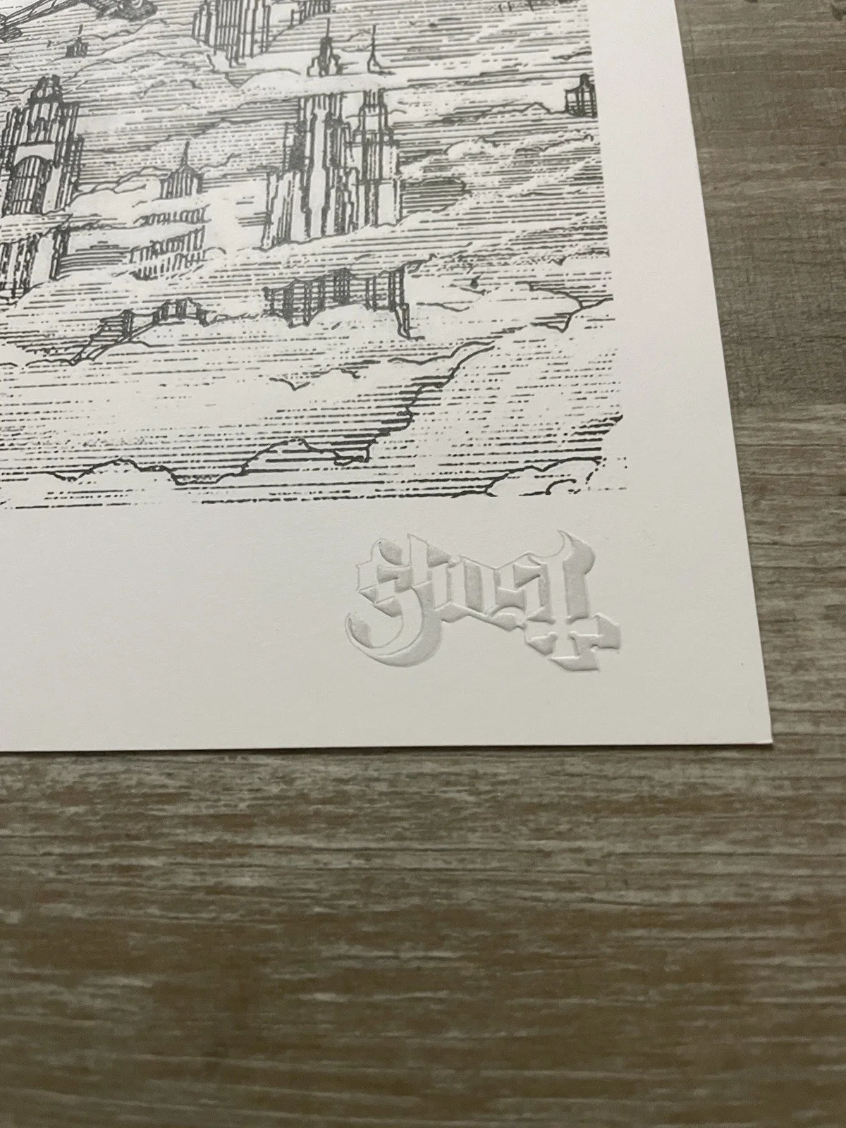 GHOST BLACK TO THE FUTURE TOUR SPIRIT PPOSTER LITHOGRAPH RARE 2015 HAND NUMBERED, изображение 2