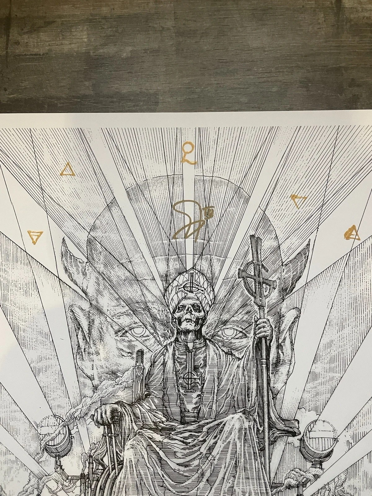 GHOST BLACK TO THE FUTURE TOUR SPIRIT PPOSTER LITHOGRAPH RARE 2015 HAND NUMBERED, изображение 4