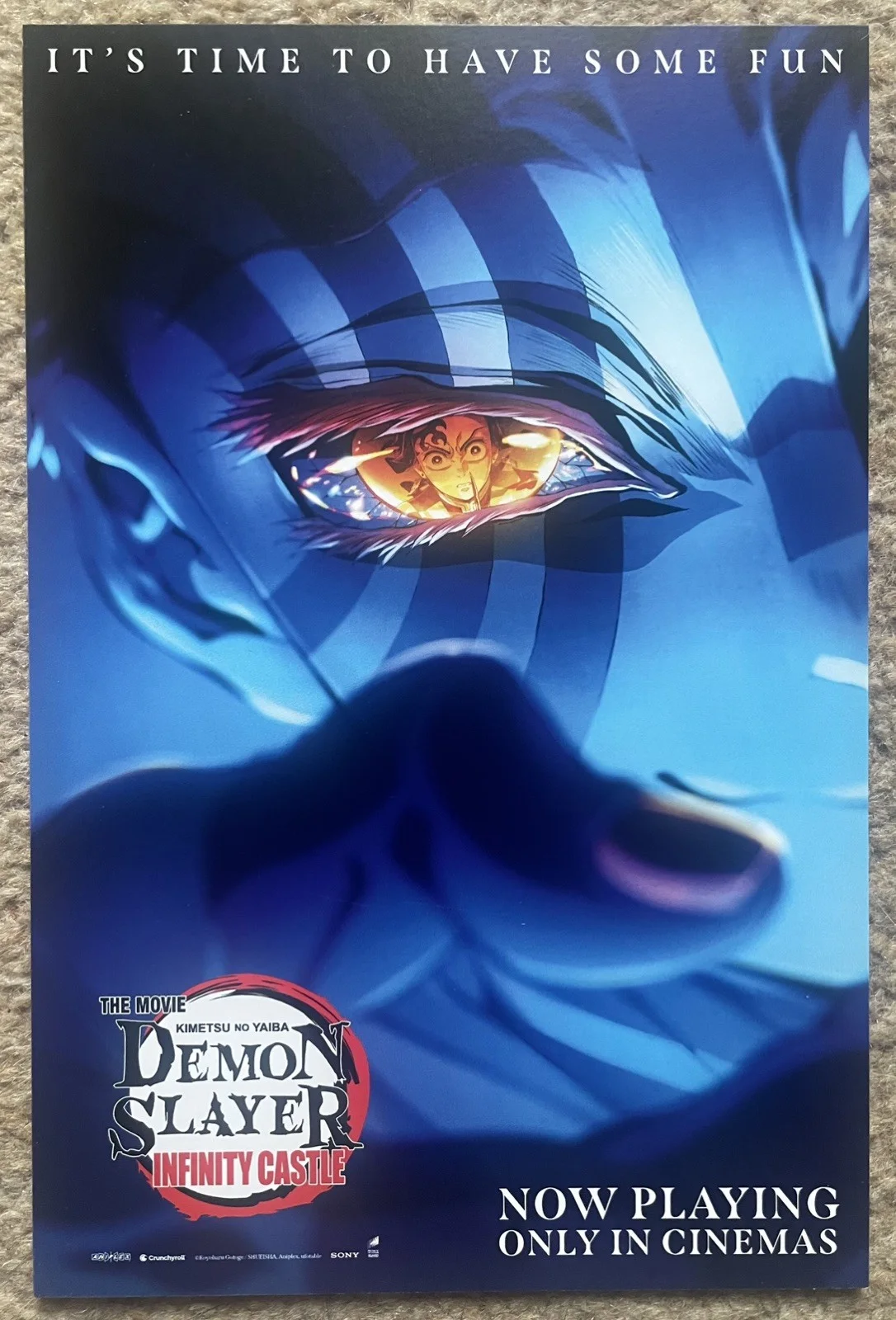 4 Demon Slayer Kimetsu No Yaiba Infinity Castle 9” X 6” Post Card Cinema Promo, изображение 4