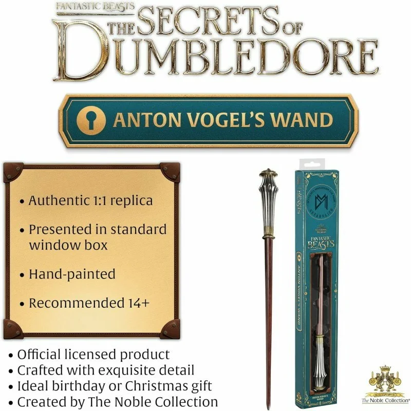 Fantastic Beasts Anton Vogels Wand in Window Box - Noble Collection, image 3