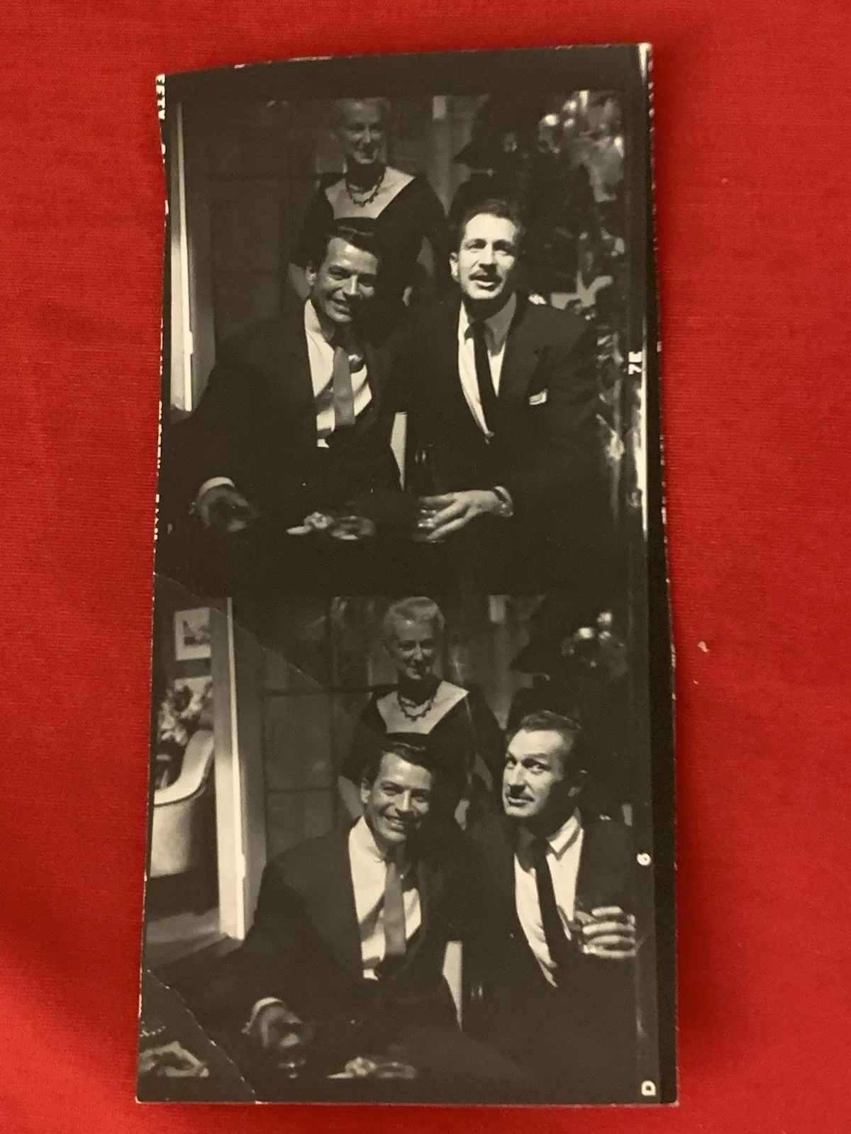 Vincent Price — Vincent Price Estate Candid Double Photo With Second Wife & Richard Egan! 15e