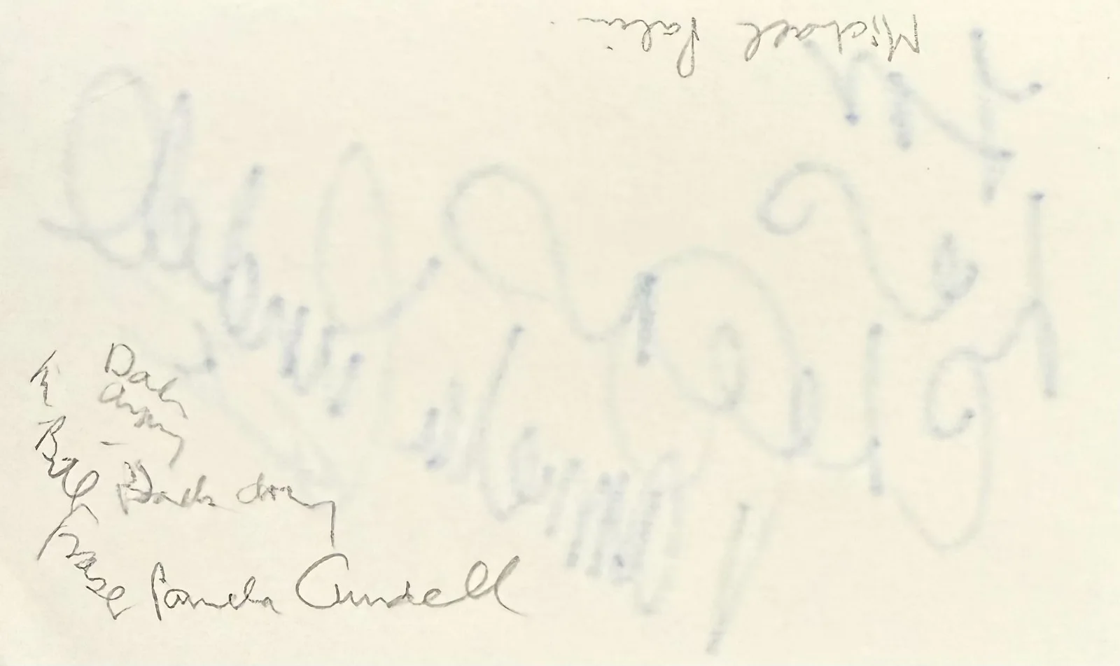 Pamela Cundell — PAMELA CUNDELL Signed Autograph 3x5 INDEX CARD Big Deal Dad's Army The Newcomers, изображение 2