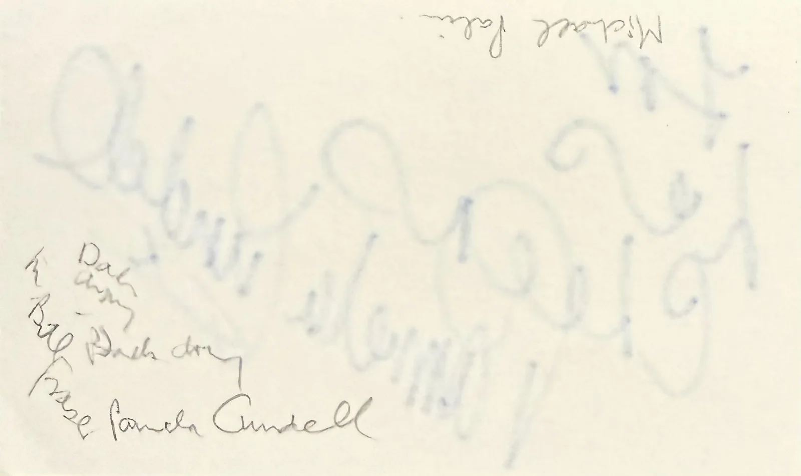 Pamela Cundell — PAMELA CUNDELL Signed Autograph 3x5 INDEX CARD Big Deal Dad's Army The Newcomers, изображение 4