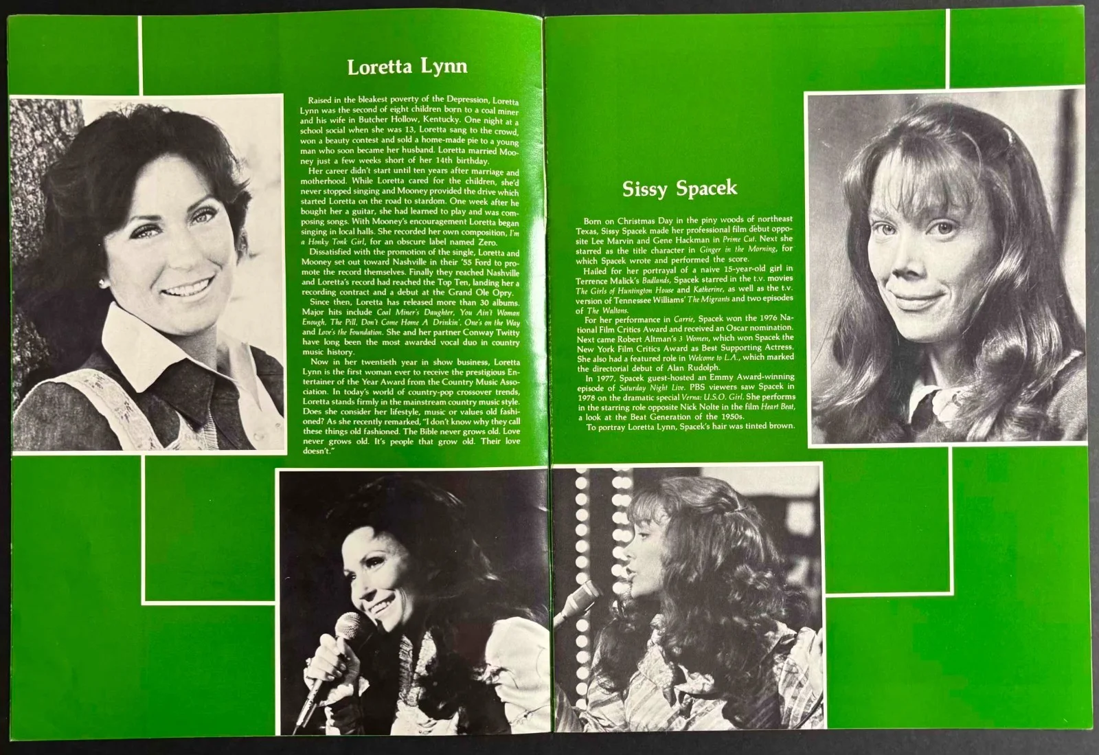 Coal Miners Daughter ORIGINAL Film Movie Brochure Sissy Spacek Tommy Lee Jones, изображение 3