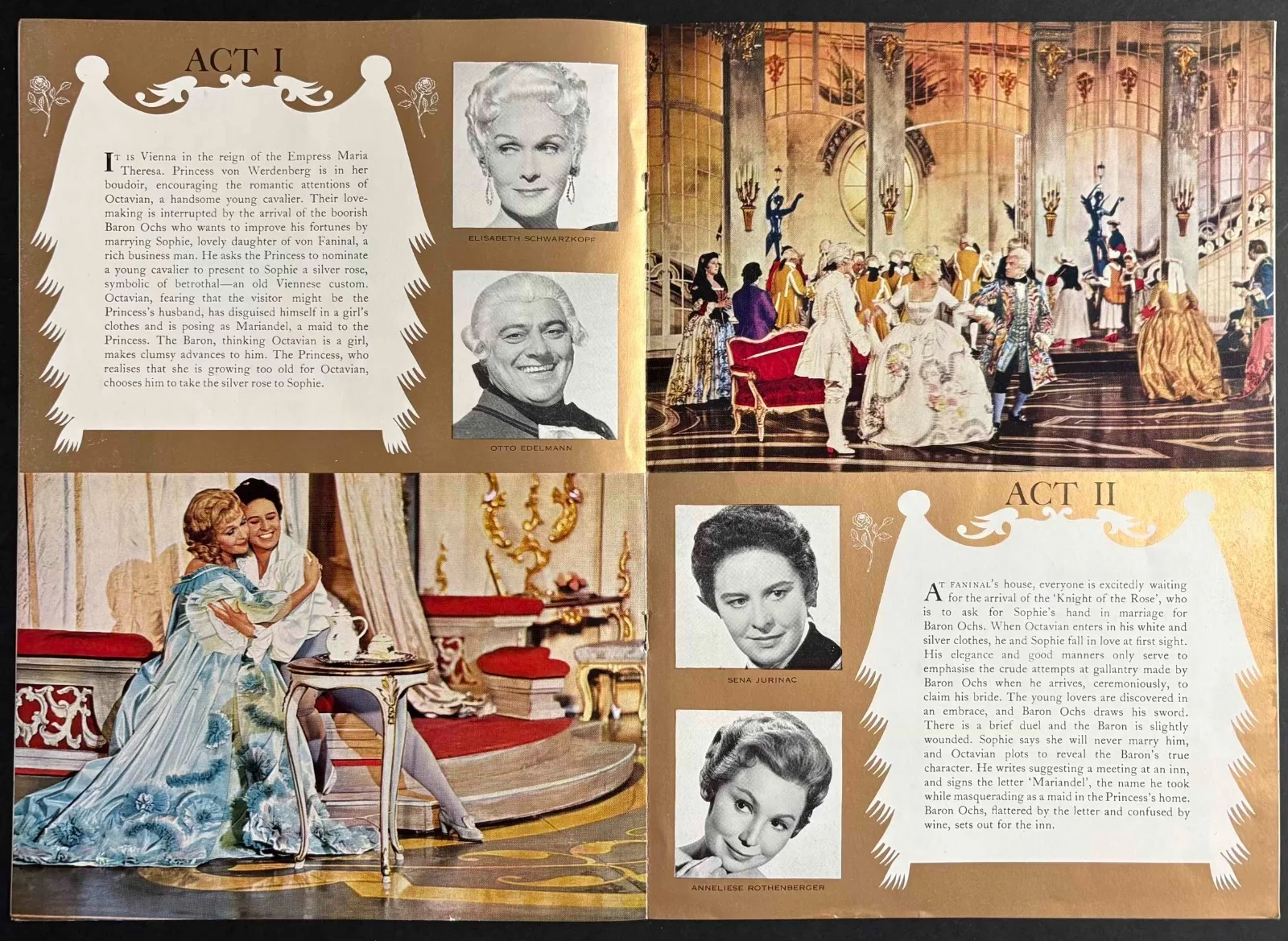 Der Rosenkavalier ORIGINAL Film Movie Brochure Elizabeth Schwarzkopf 1961, изображение 3