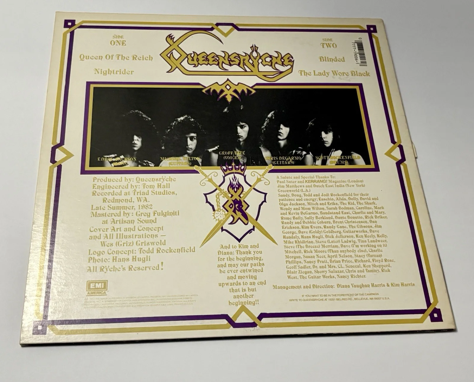 Queensryche Autograph Vinyl🎸Tate,Jackson,Wilton,Degarmo🎸🎸🔥🔥, image 4