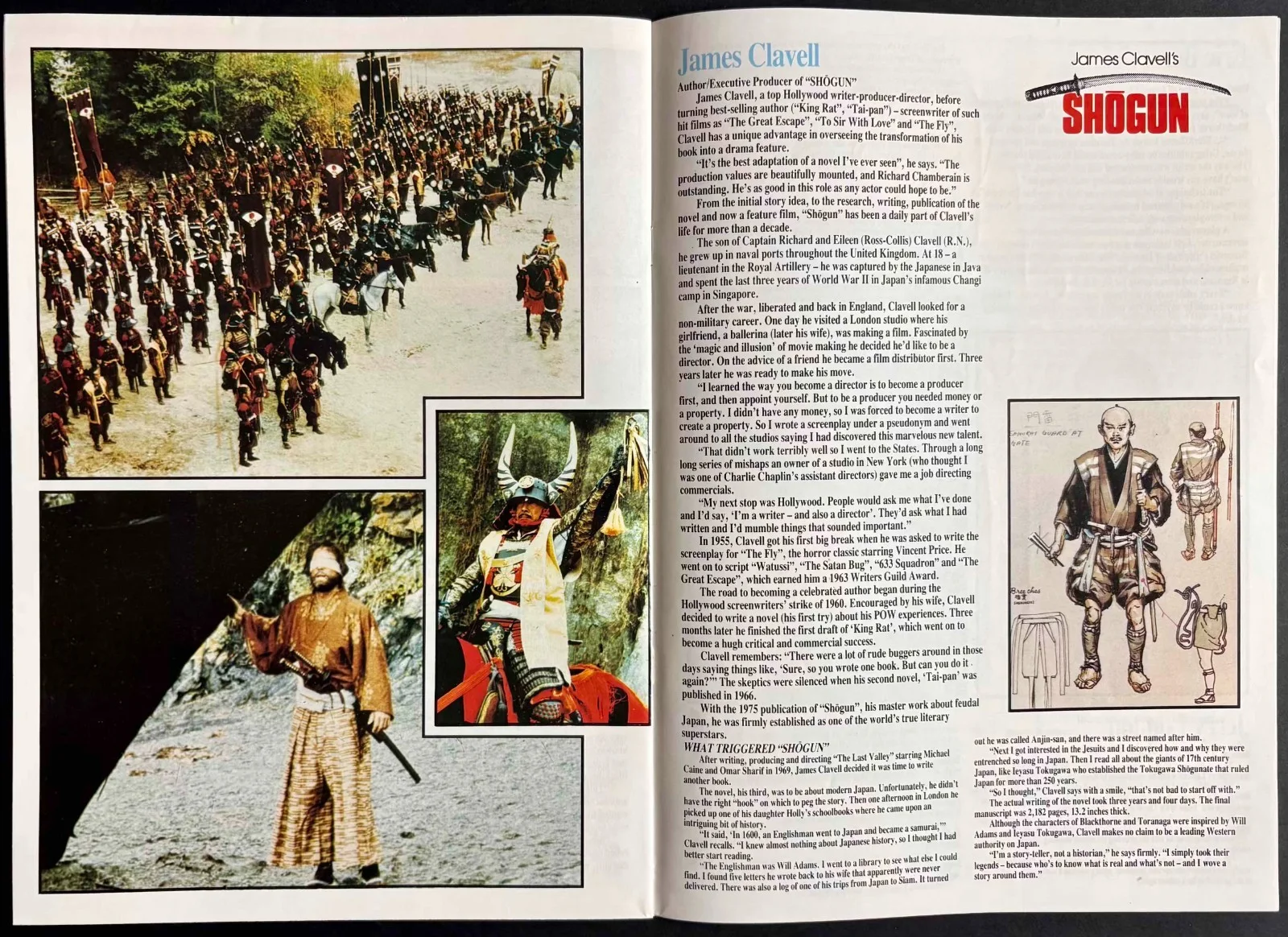 Shogun ORIGINAL Film Movie Brochure Richard Chamberlain 1980, изображение 3