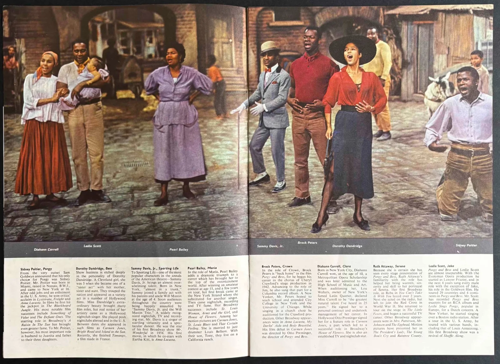 Porgy and Bess ORIGINAL Film Movie Brochure Sidney Poitier Dorothy Dandridge '59, изображение 3