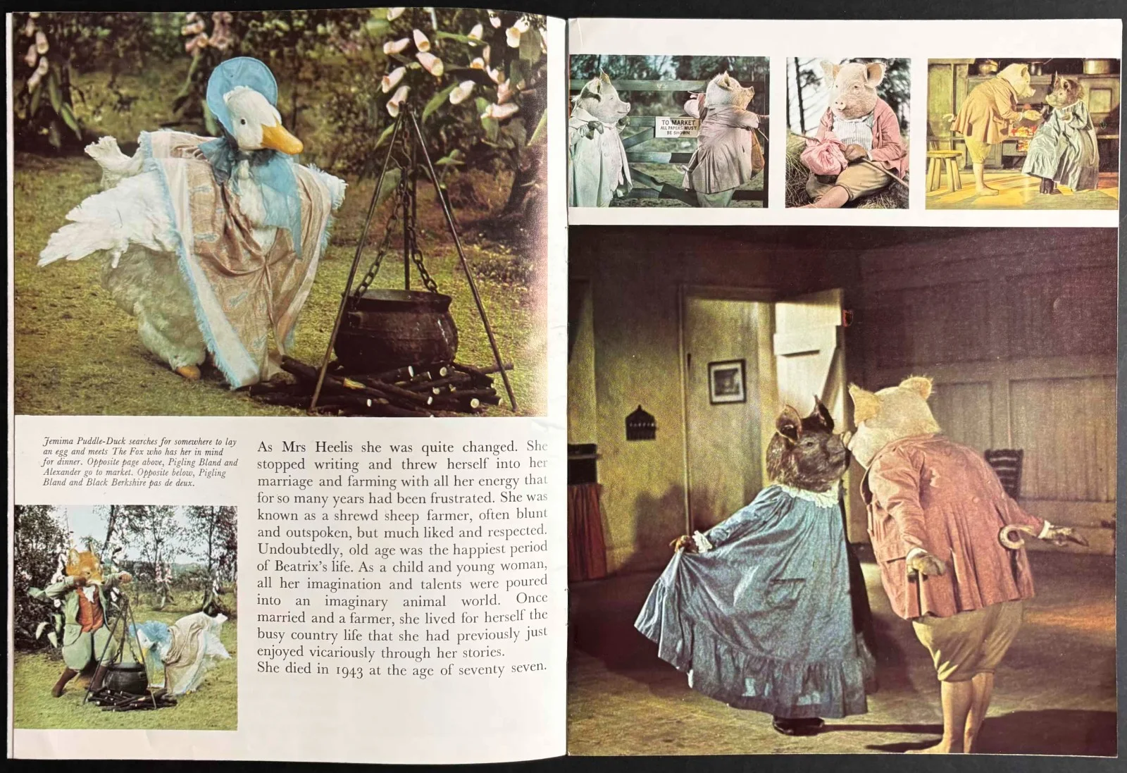 Tales of Beatrix Potter ORIGINAL Film Movie Brochure Royal Ballet 1971, изображение 2