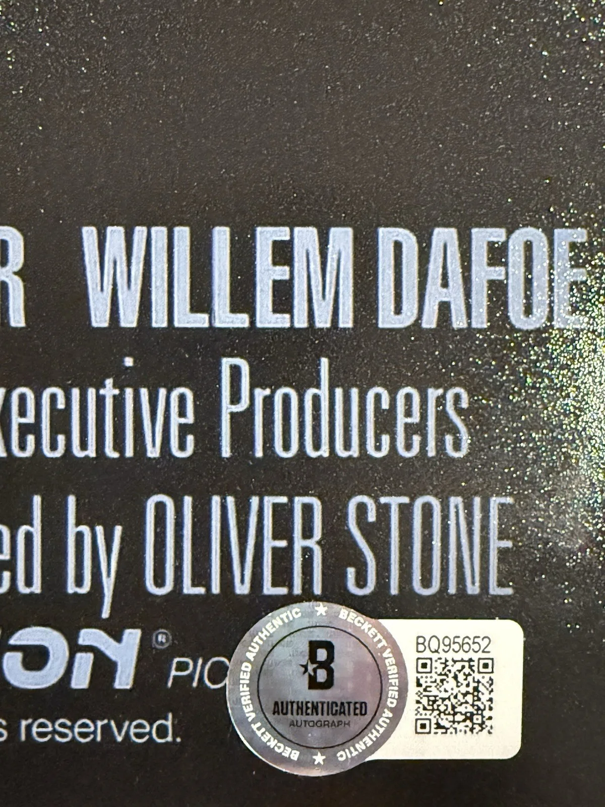 Oliver Stone — OLIVER STONE SIGNED AUTOGRAPH PLATOON 11X17 PHOTO BECKETT BQ95652, image 3