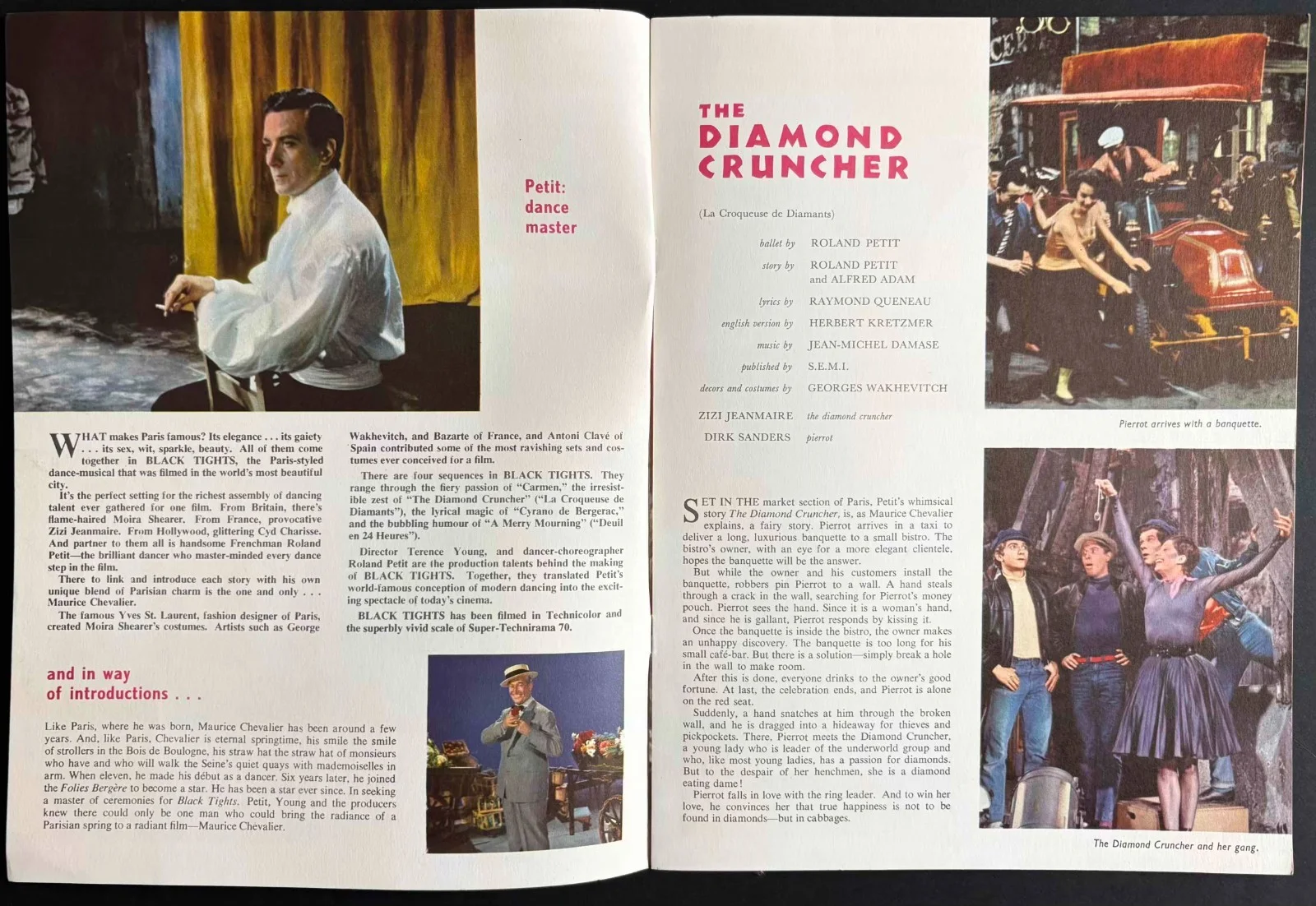 Black Tights ORIGINAL Film Movie Brochure Moira Shearer Cyd Charisse 1961, изображение 2