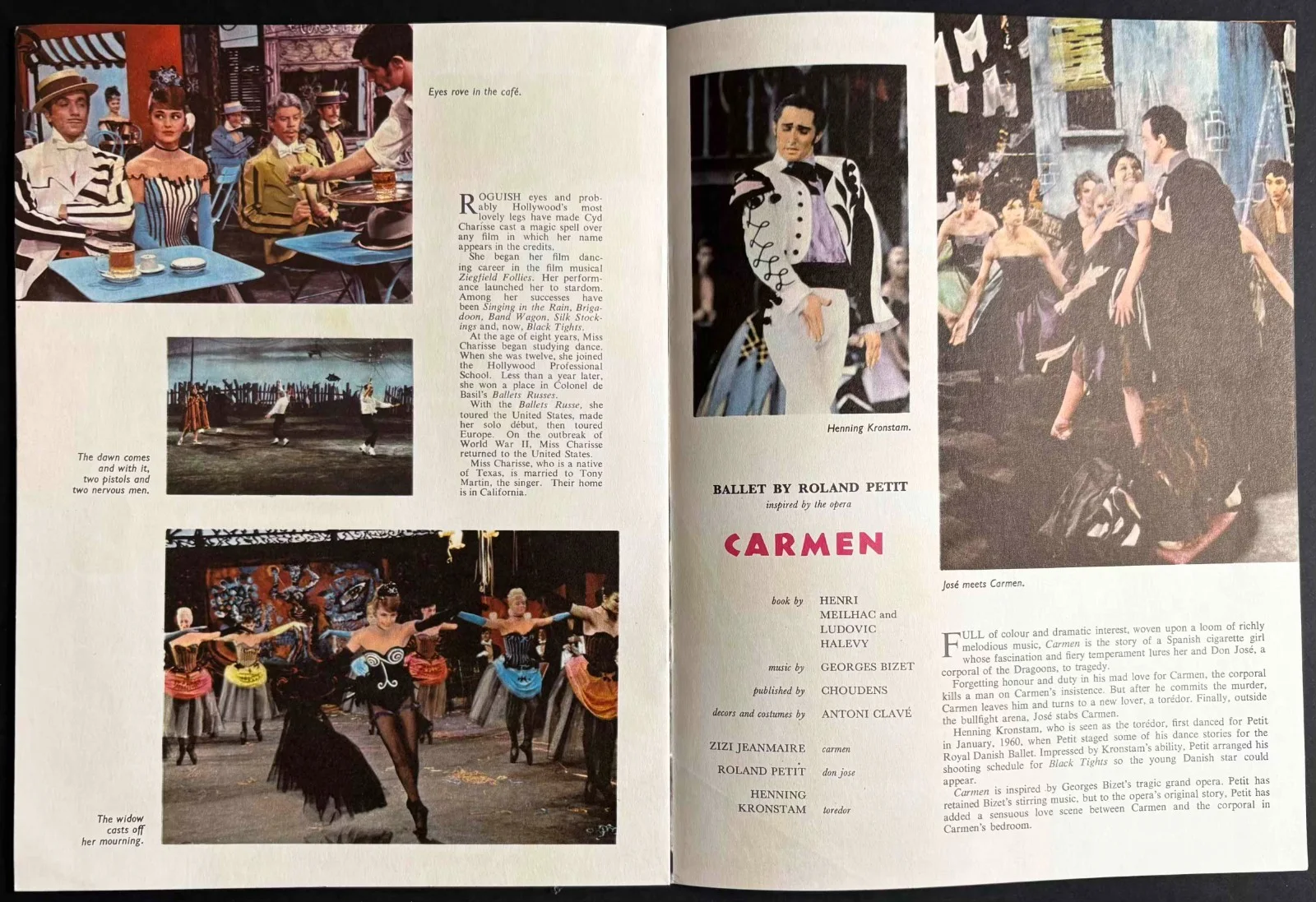 Black Tights ORIGINAL Film Movie Brochure Moira Shearer Cyd Charisse 1961, изображение 3