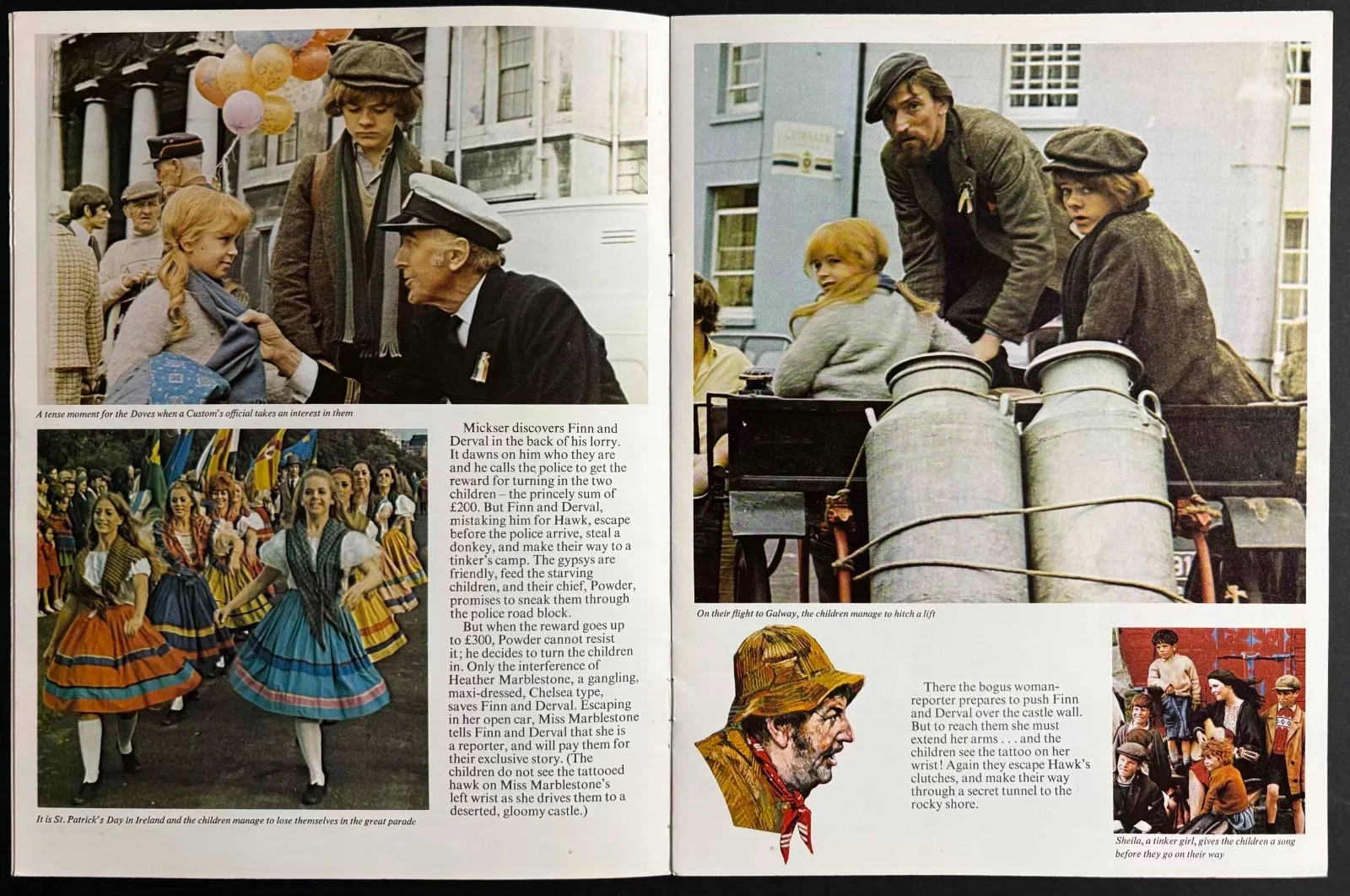 Flight of the Doves ORIGINAL Film Movie Brochure Ron Moody Jack Wild 1971, изображение 2