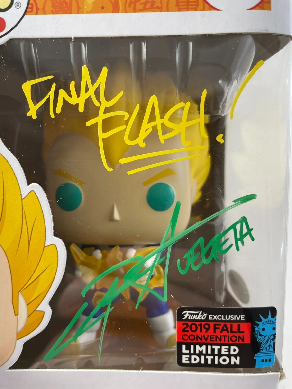 Chris Sabat — Chris Sabat Signed Dragon Ball Z Vegeta Limited Edition Funko POP! Vinyl JSA COA, изображение 2