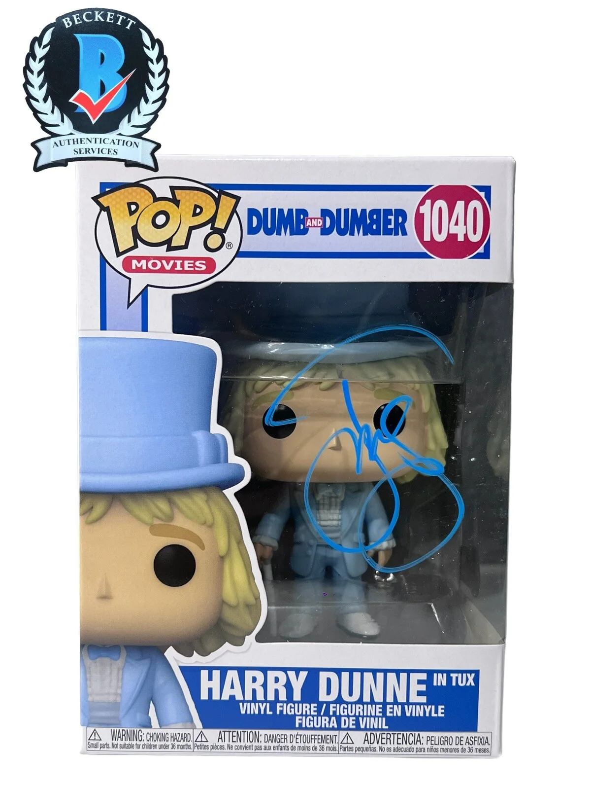 Jeff Daniels — RARE JEFF DANIELS DUMB AND DUMBER HARRY DUNNE SIGNED FUNKO BECKETT BM34989 PROOF