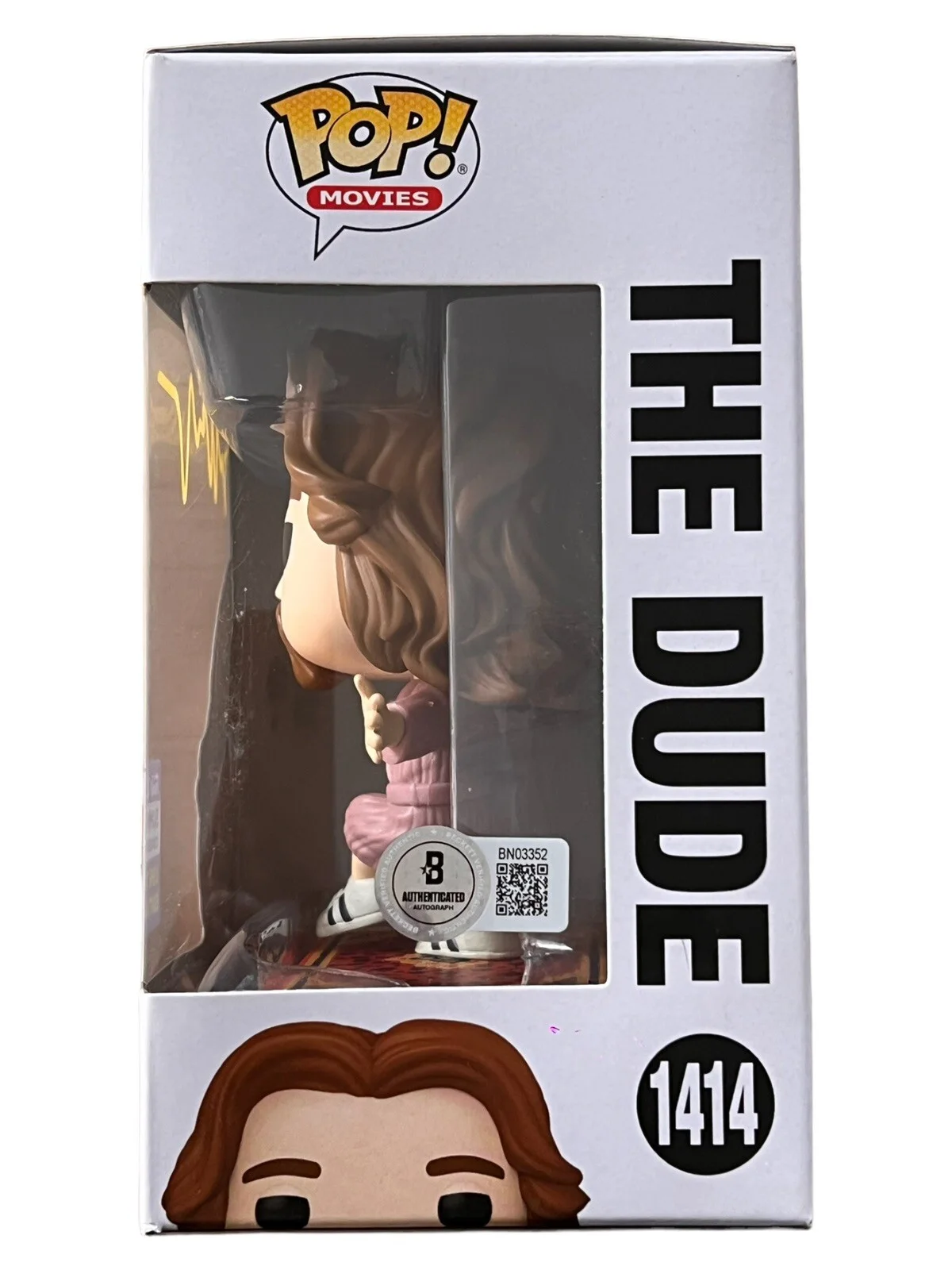 Jeff Bridges — JEFF BRIDGES SIGNED THE DUDE FUNKO 1414 THE BIG LEBOWSKI AUTOGRAPH BECKETT COA, image 2