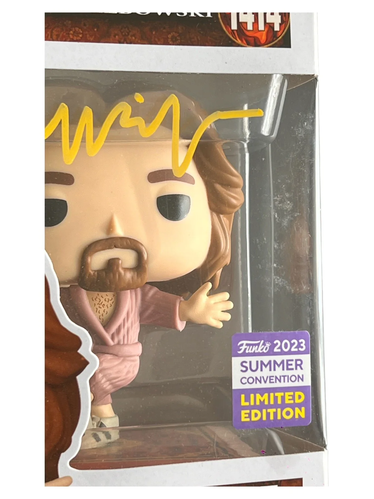 Jeff Bridges — JEFF BRIDGES SIGNED THE DUDE FUNKO 1414 THE BIG LEBOWSKI AUTOGRAPH BECKETT COA, image 4