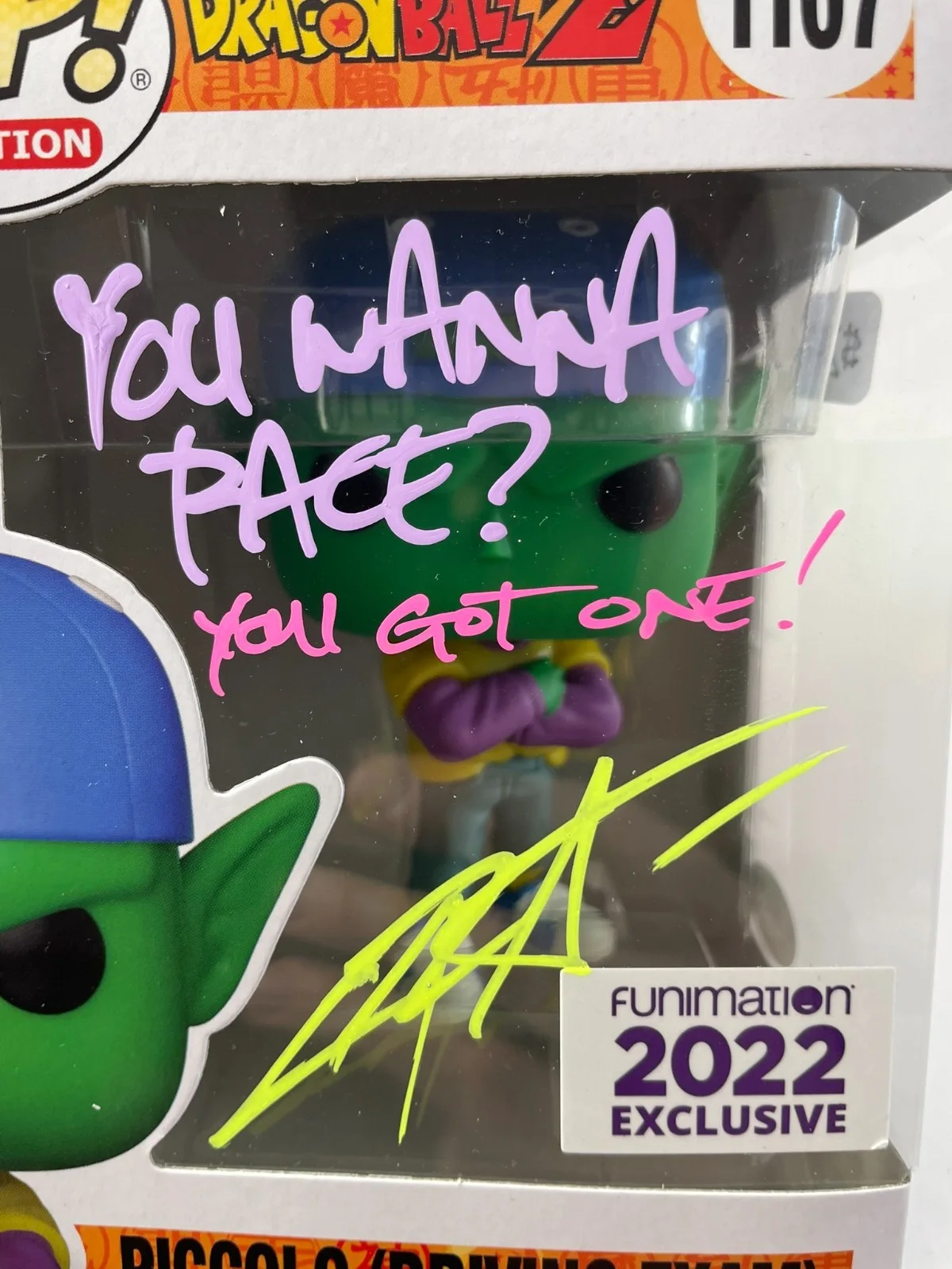Chris Sabat — Chris Sabat Signed Dragon Ball Z Piccolo Driving Exam FE Funko POP Vinyl JSA COA, изображение 2