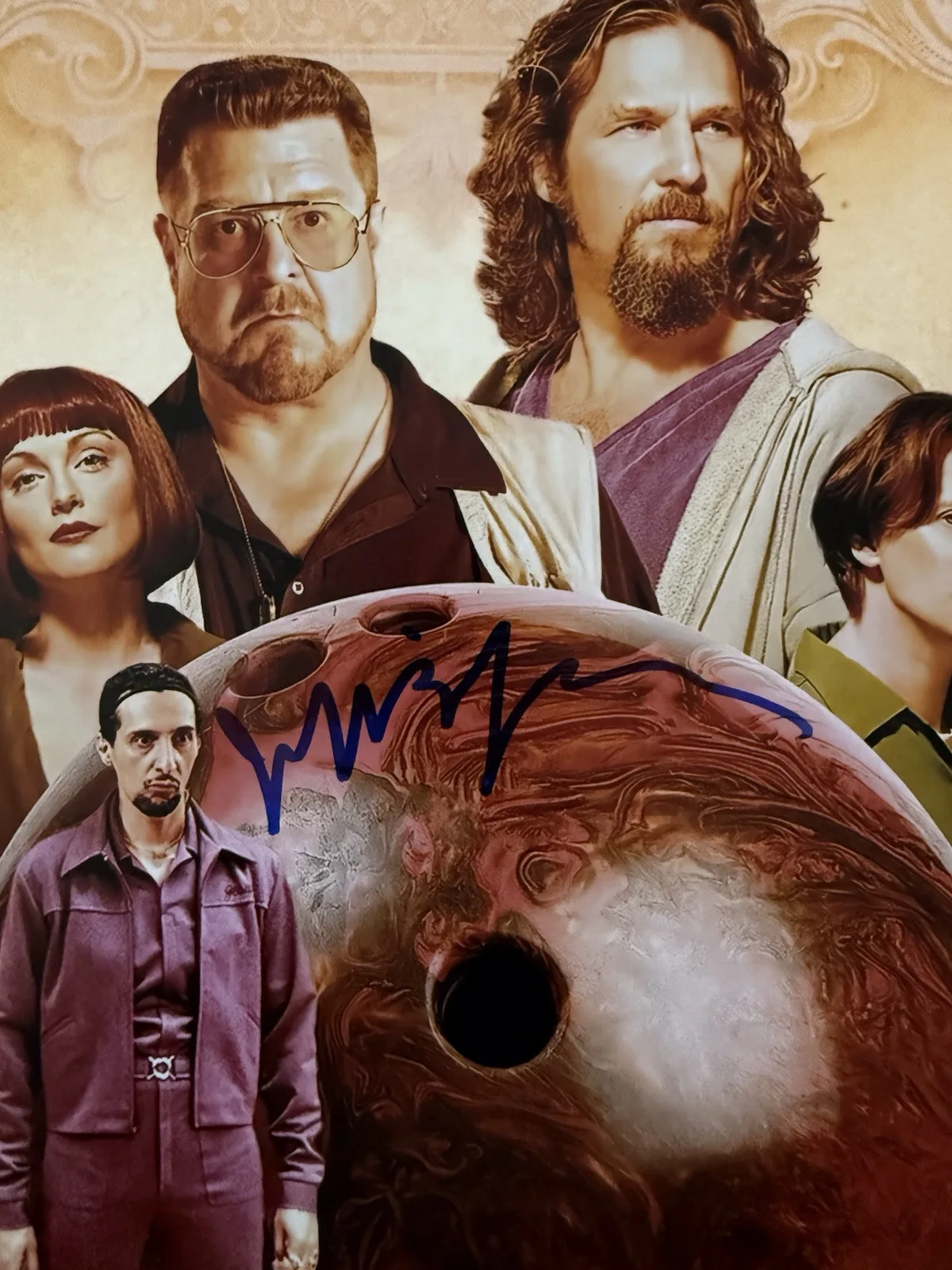 Jeff Bridges — JEFF BRIDGES SIGNED AUTOGRAPH THE BIG LEBOWSKI 12x18 PHOTO BECKETT BQ97106, image 2