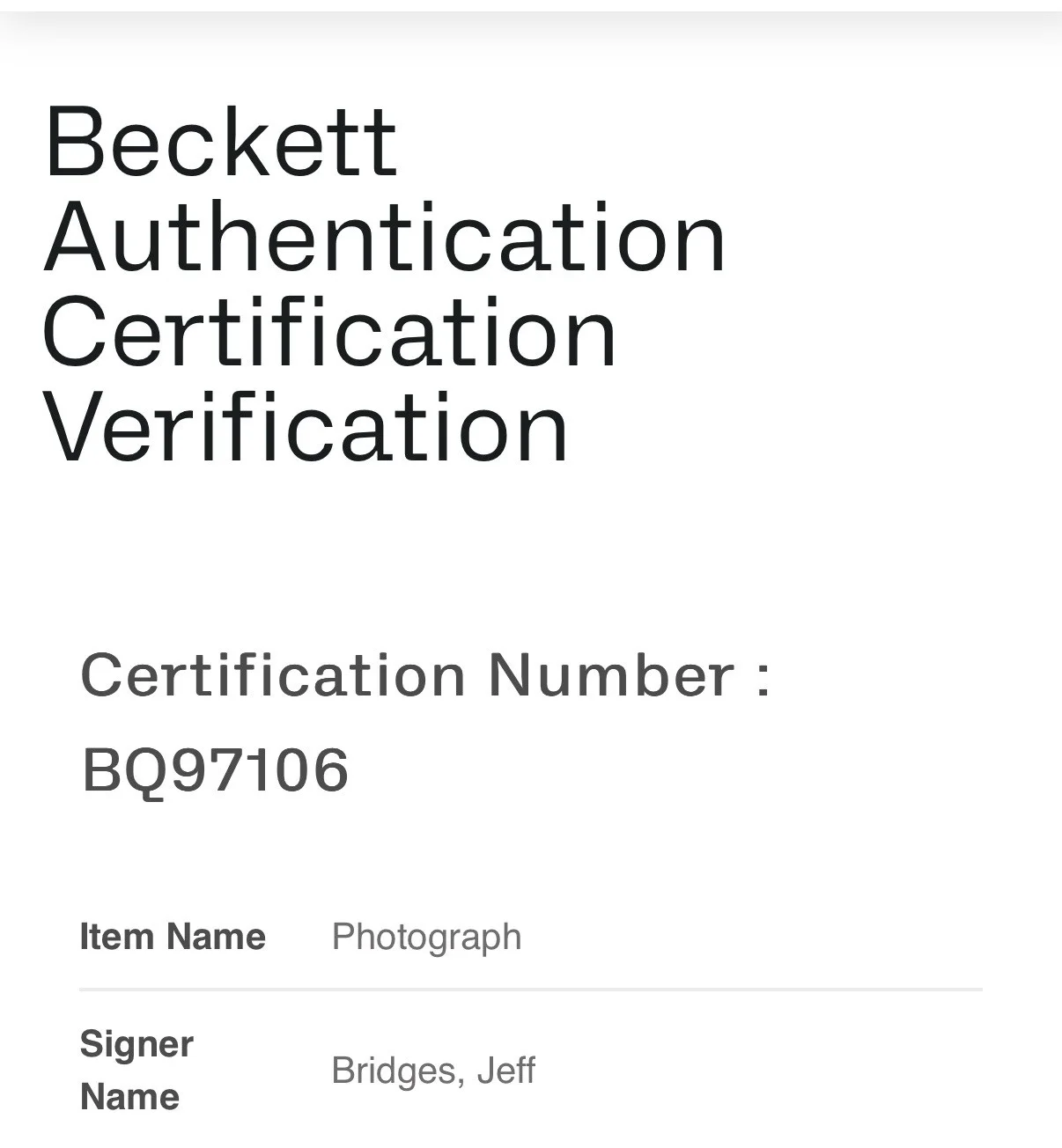 Jeff Bridges — JEFF BRIDGES SIGNED AUTOGRAPH THE BIG LEBOWSKI 12x18 PHOTO BECKETT BQ97106, image 4