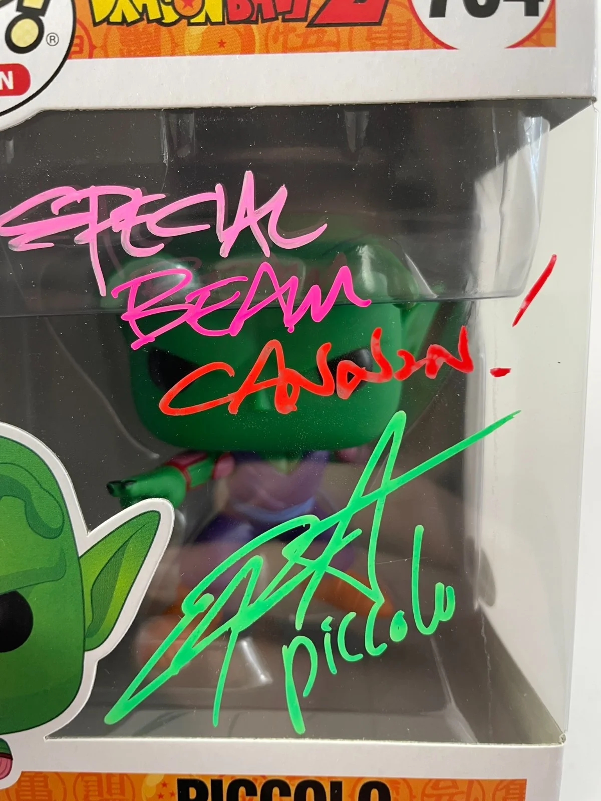 Chris Sabat — Chris Sabat Signed Dragon Ball Z Piccolo Funko POP! Vinyl 704 Autograph JSA COA, image 2