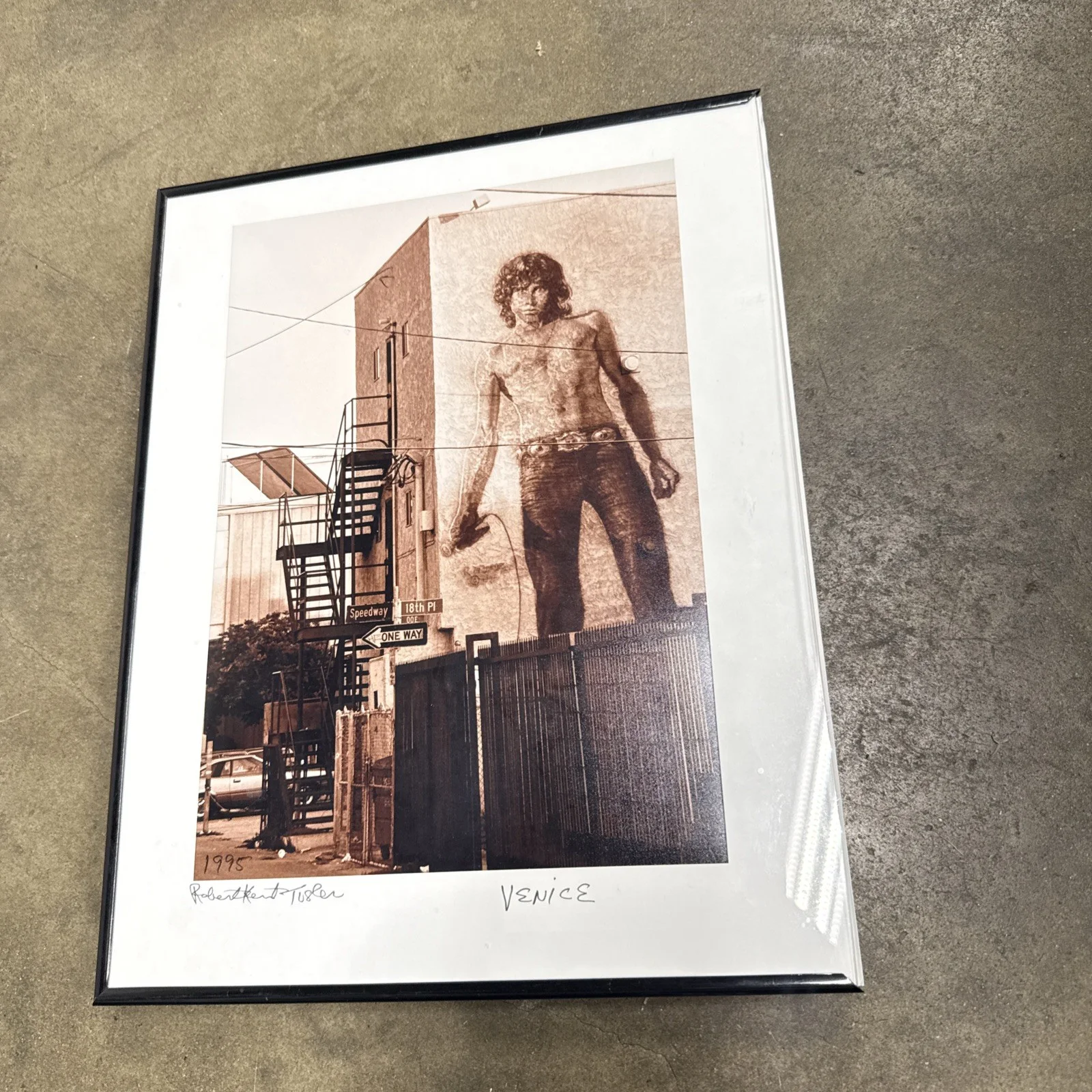Robert Kent Tusler — Signed Robert Kent Tusler “VENICE” Jim Morrison 1995, image 2