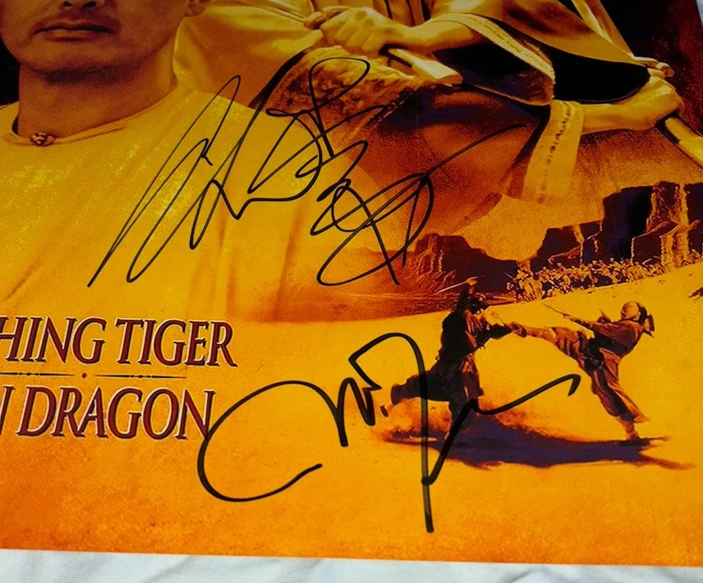 Michelle Yeoh & Ang Lee signed 12x18 Photo Crouching Tiger Hidden Dragon, изображение 2
