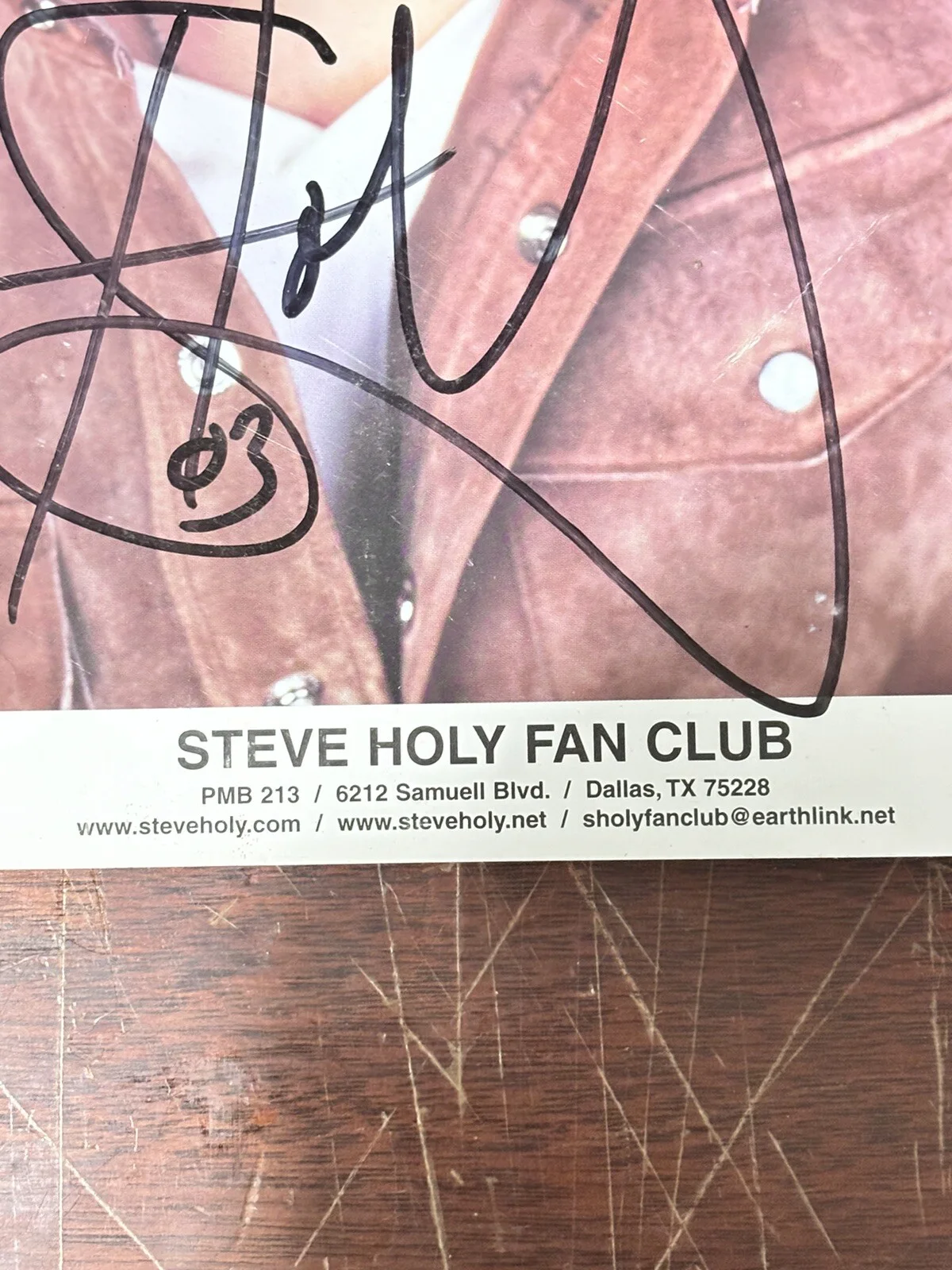Steve Holy — STEVE HOLY-ORIGINAL AUTOGRAPHED PHOTO, image 3