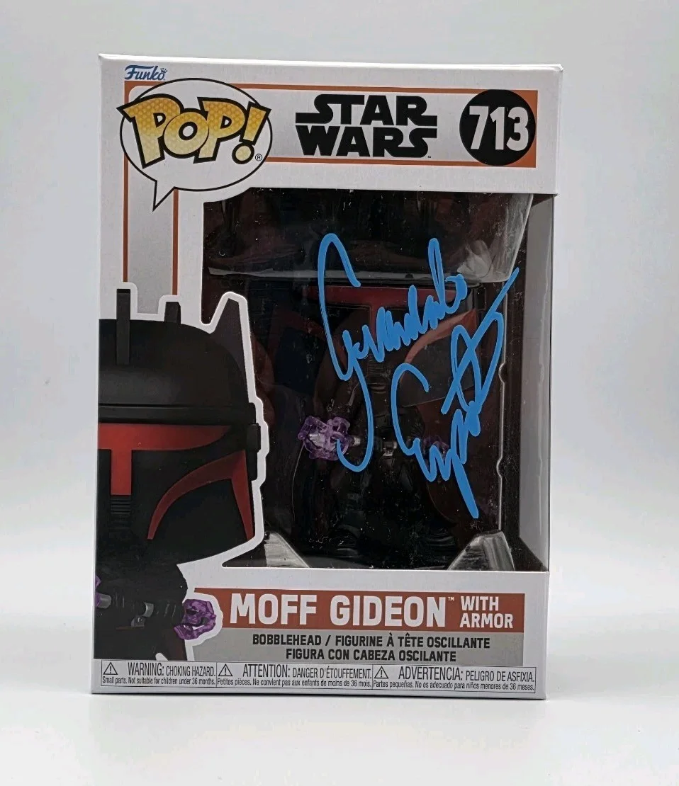 Giancarlo Esposito — Giancarlo Esposito Signed Moff Gideon Star Wars Funko Pop 713 UG COA