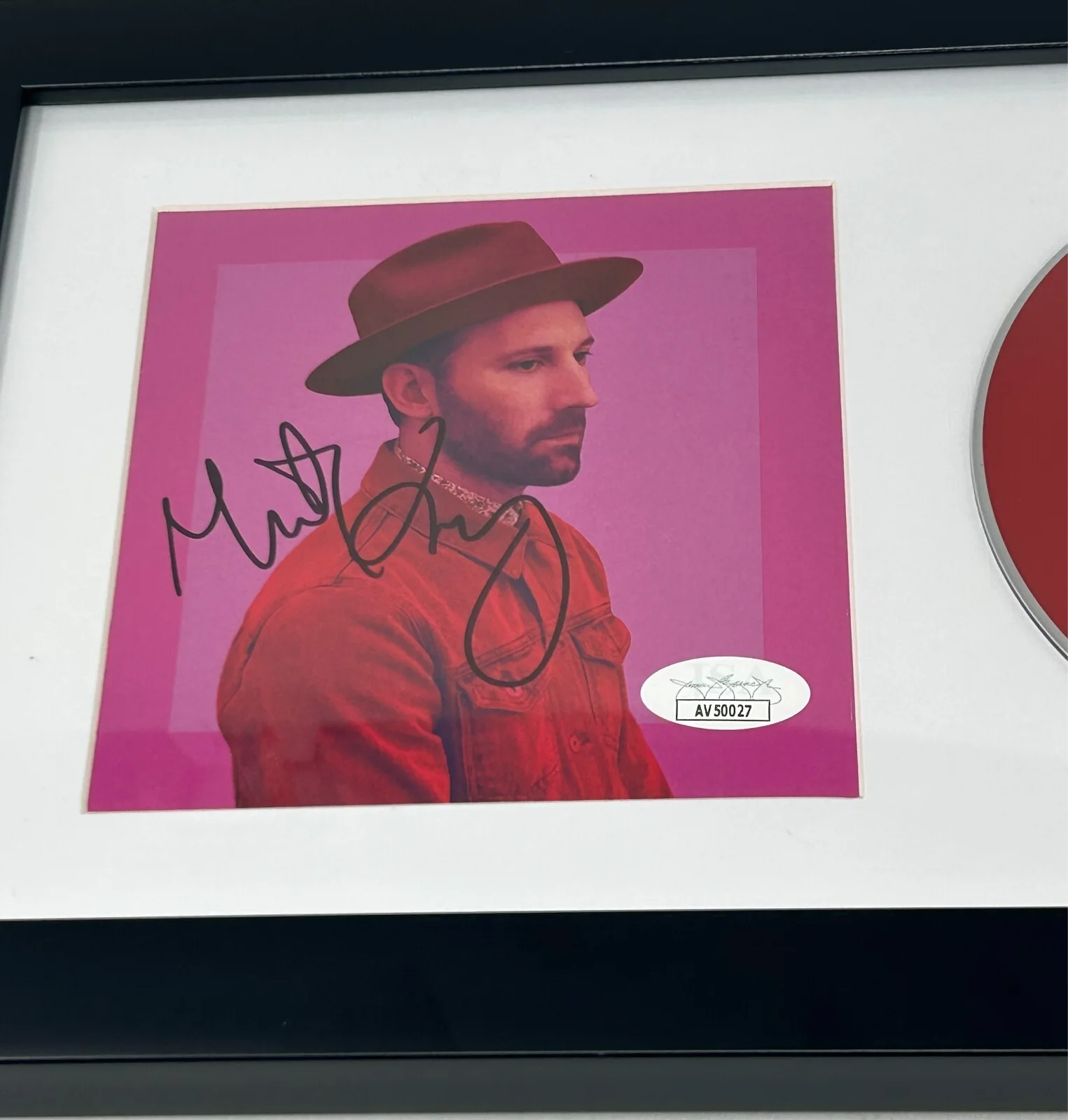 Mat Kearney signed Crazytalk CD Cover Framed JSA COA, image 2
